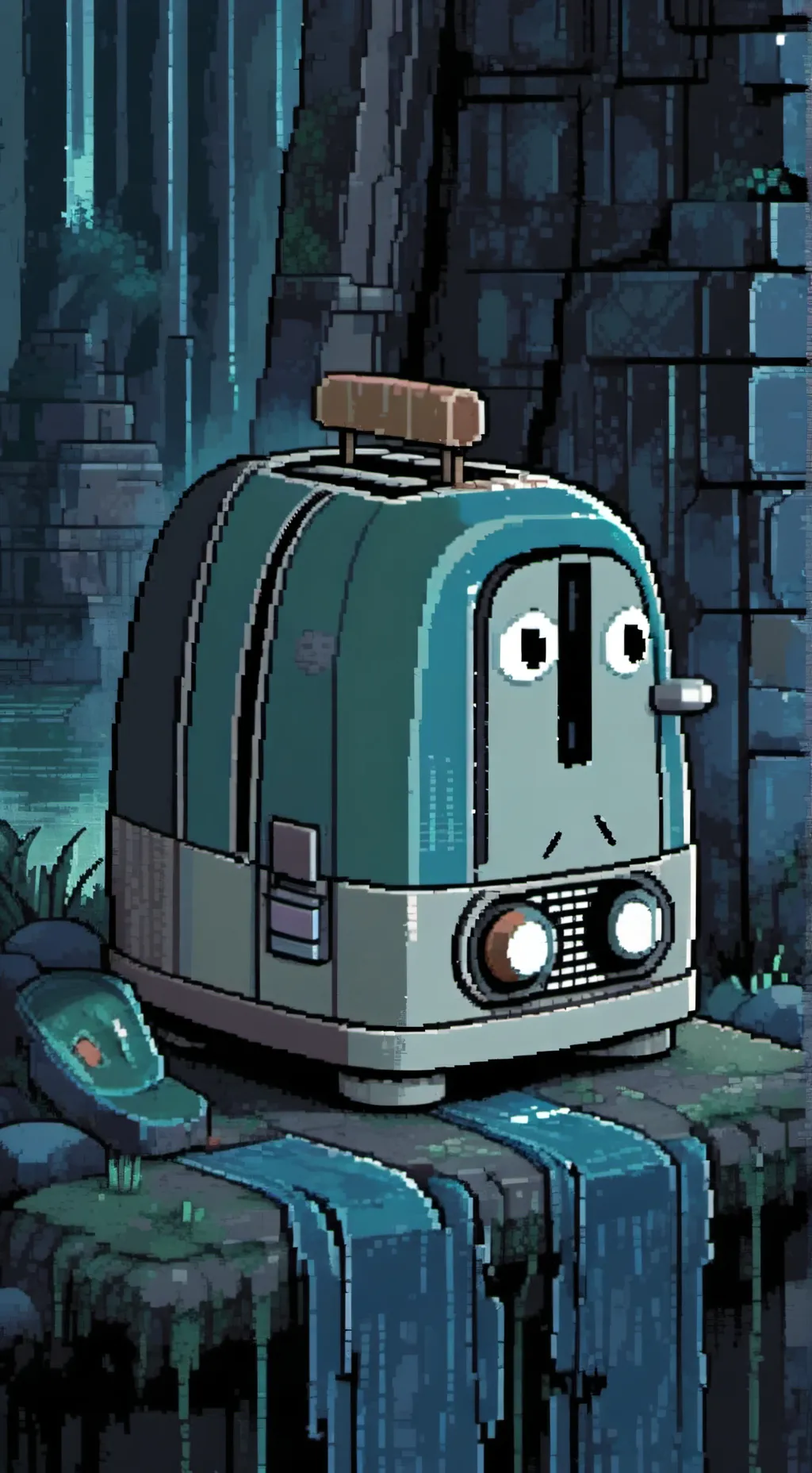 ai character: Toaster background