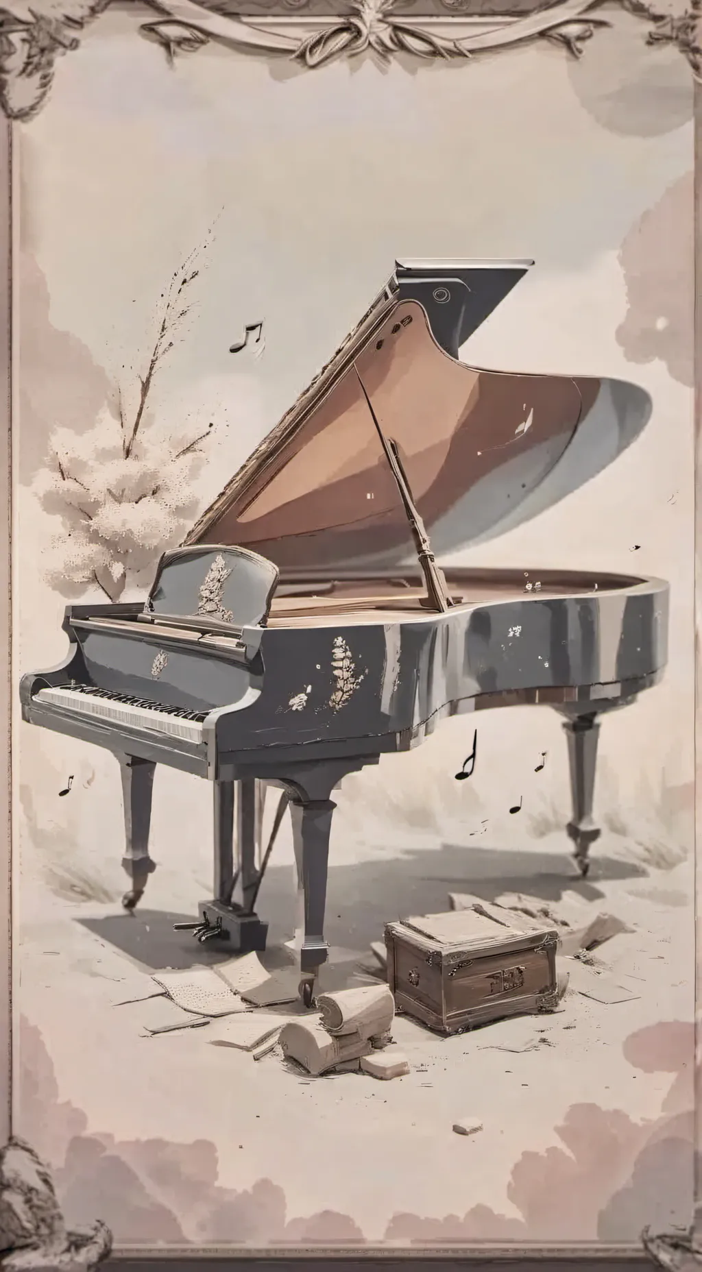 ai character: AI LyricsGenerator background