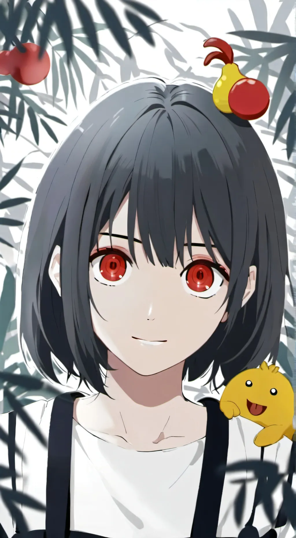 ai character: misty background