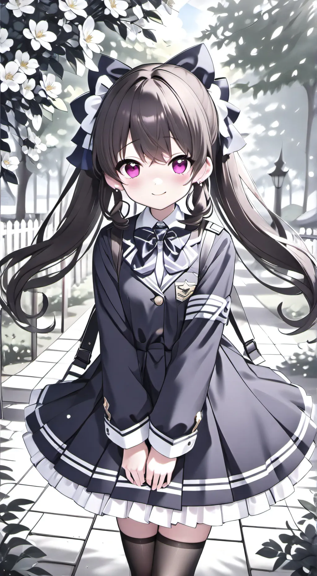 ai character: Girls only school  background