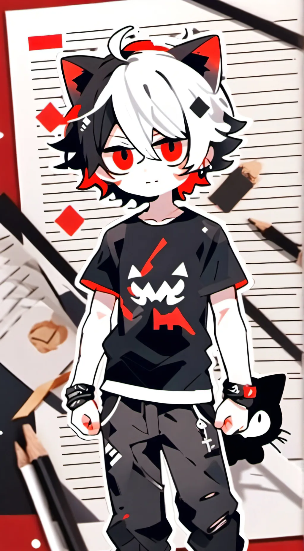 ai character: Bad boy ￼ background