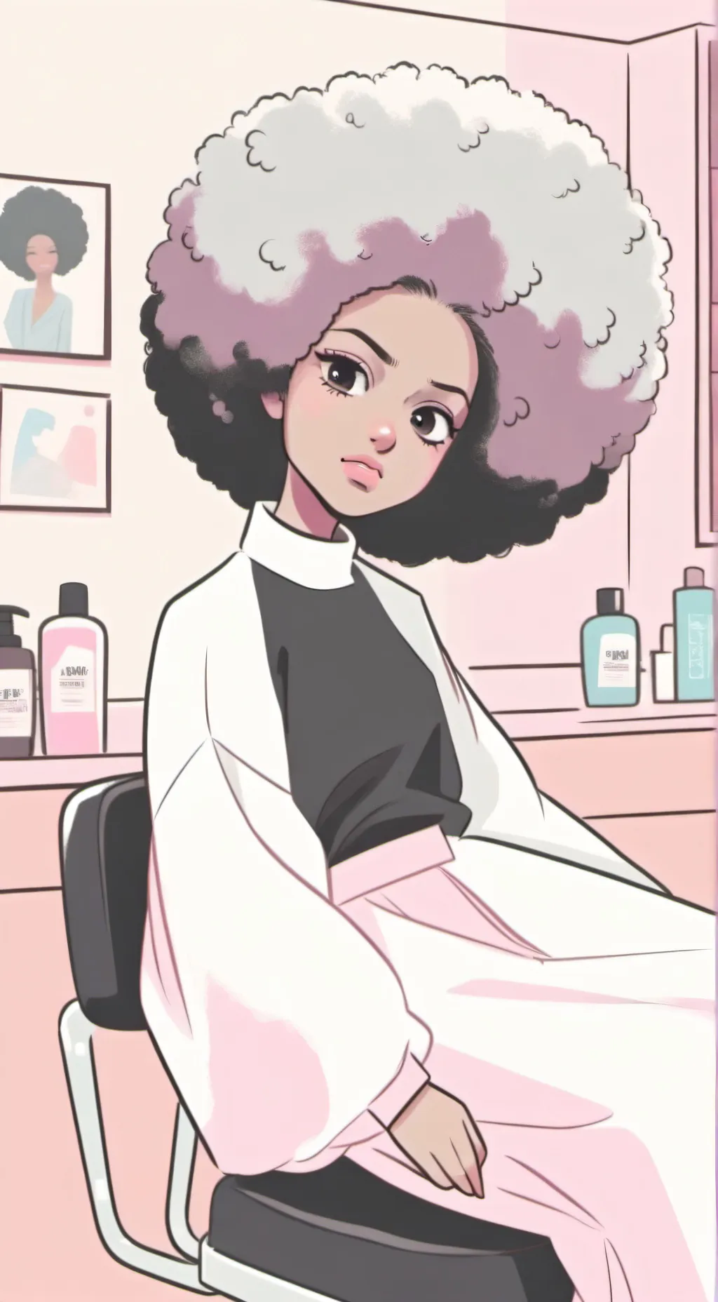 ai character: smth background