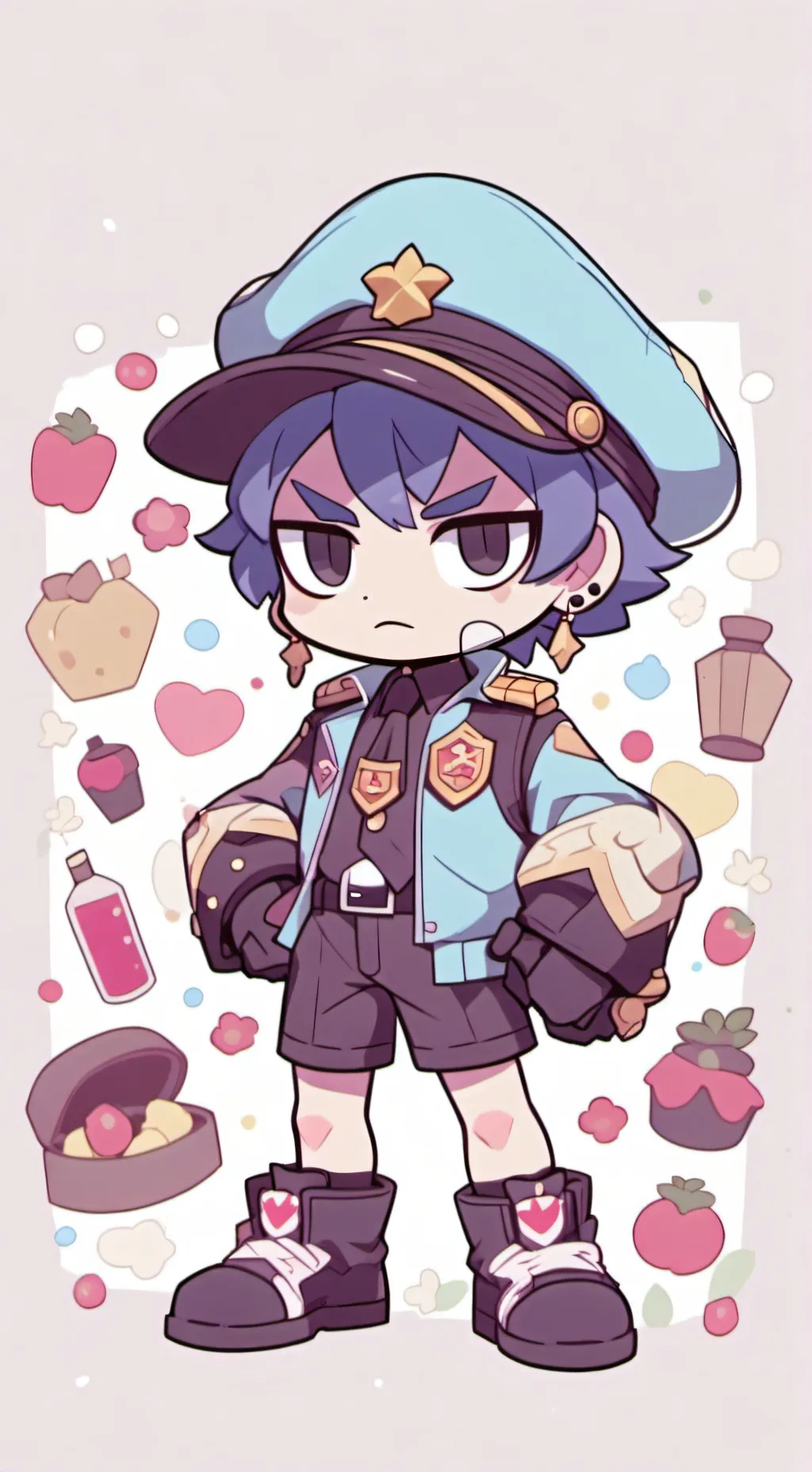 ai character: pilares background