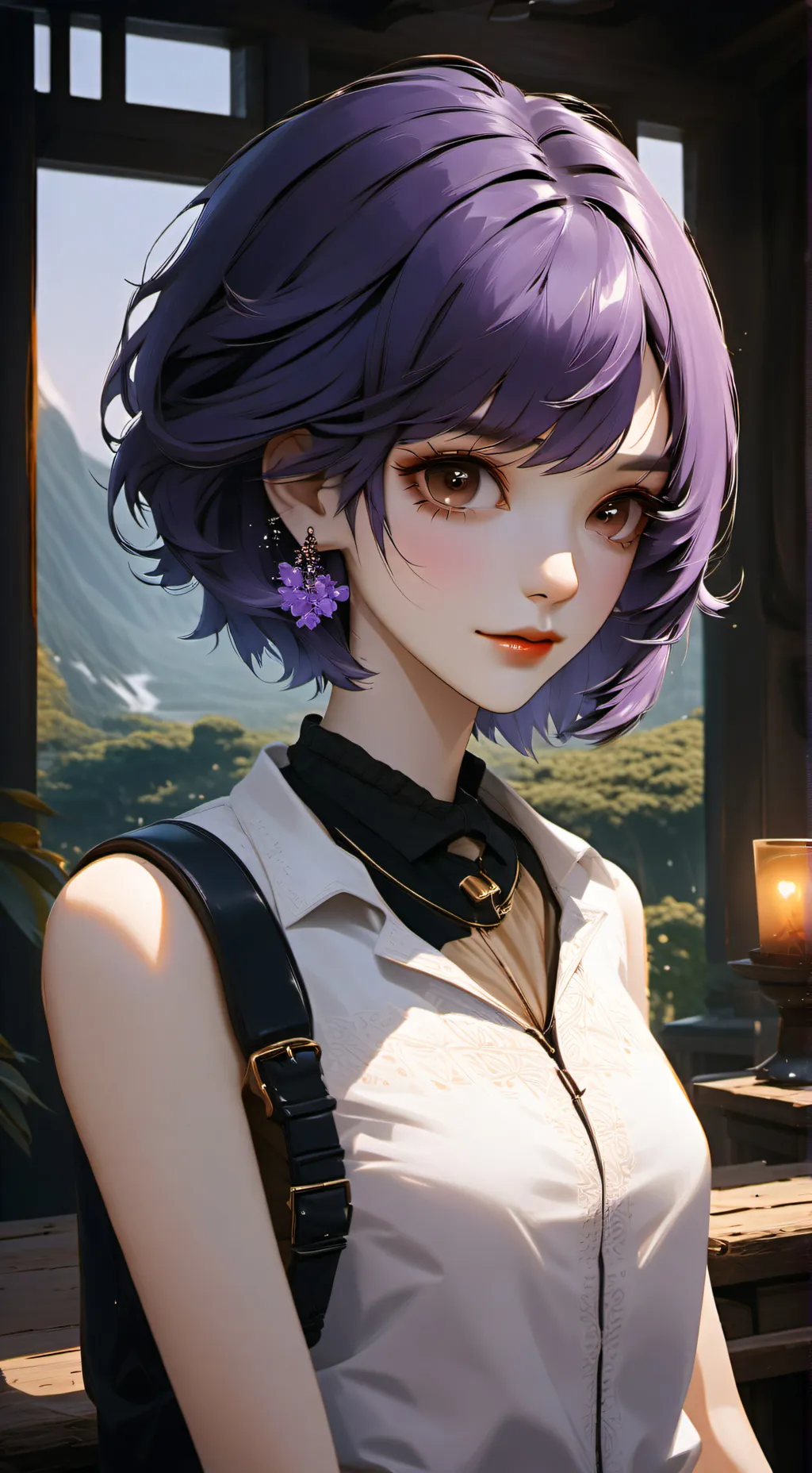 ai character:  💜Kadence💜 background