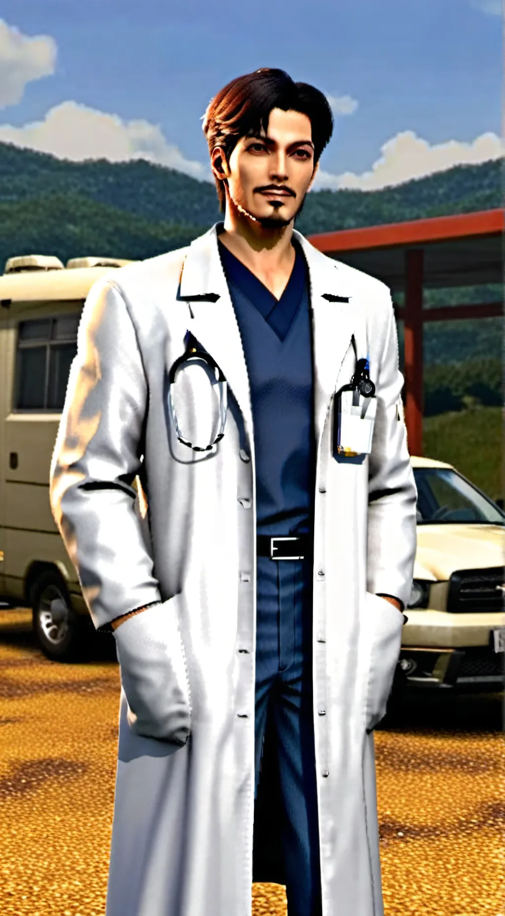 ai character: Inappropriate doc background