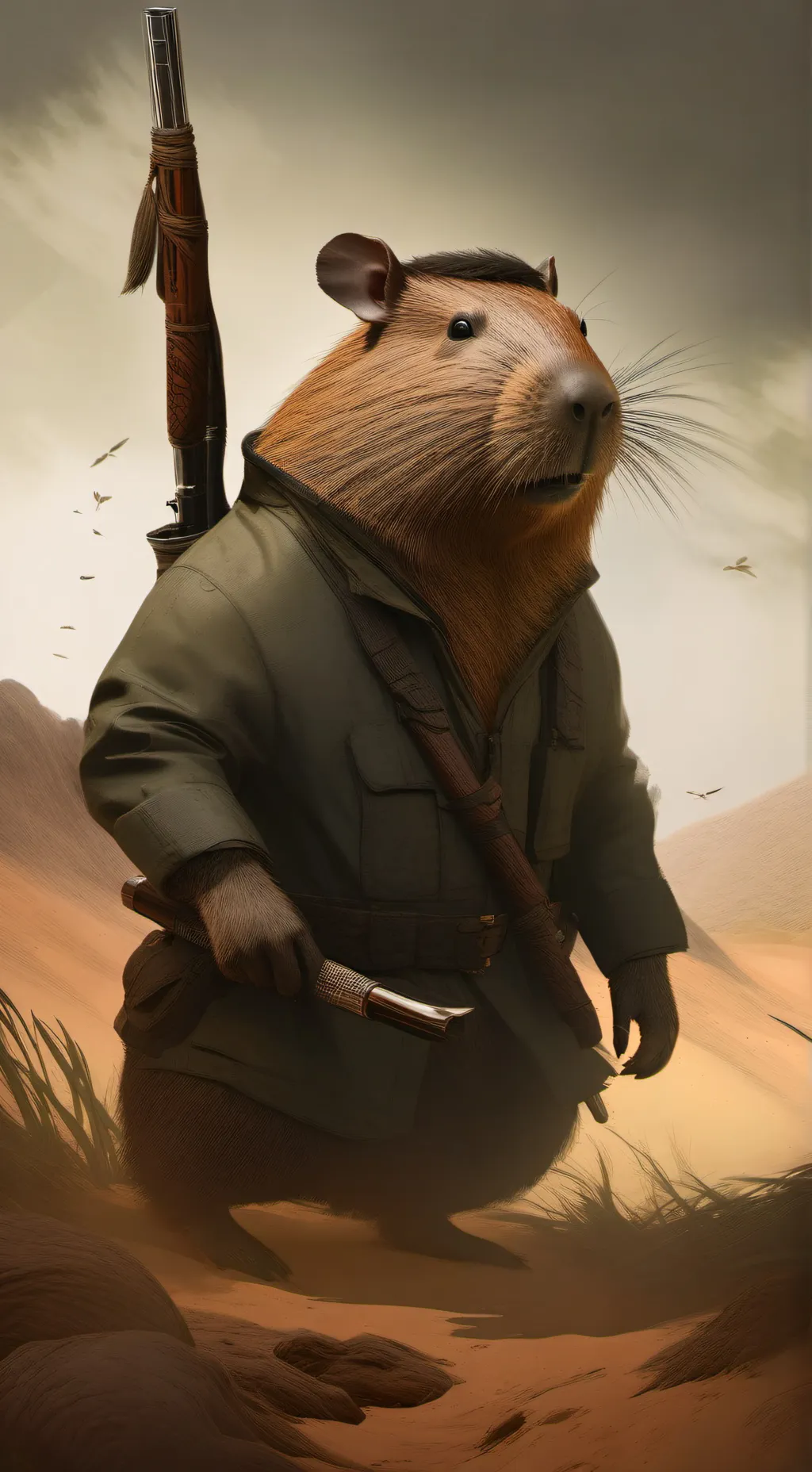 ai character: capy-hunter background
