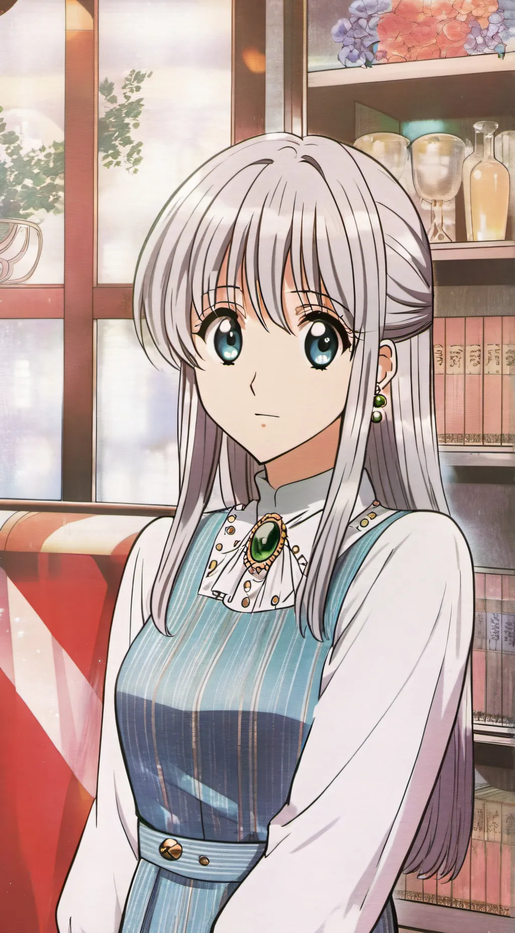 ai character: showa background