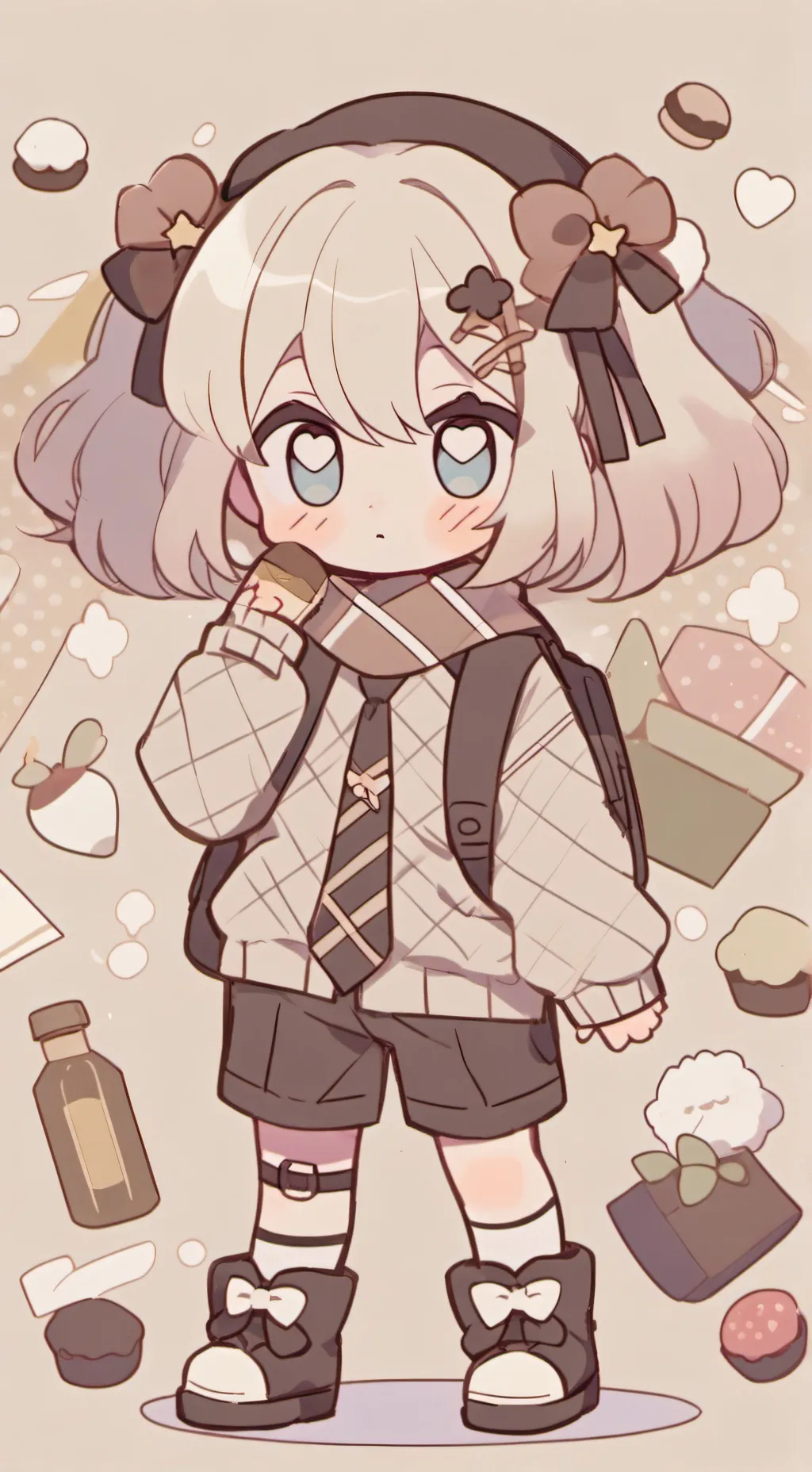 ai character: she a 4 old girl background