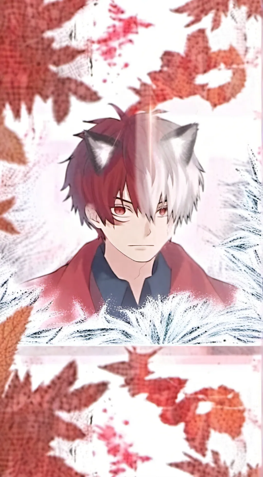 ai character: Todoroki cat  background
