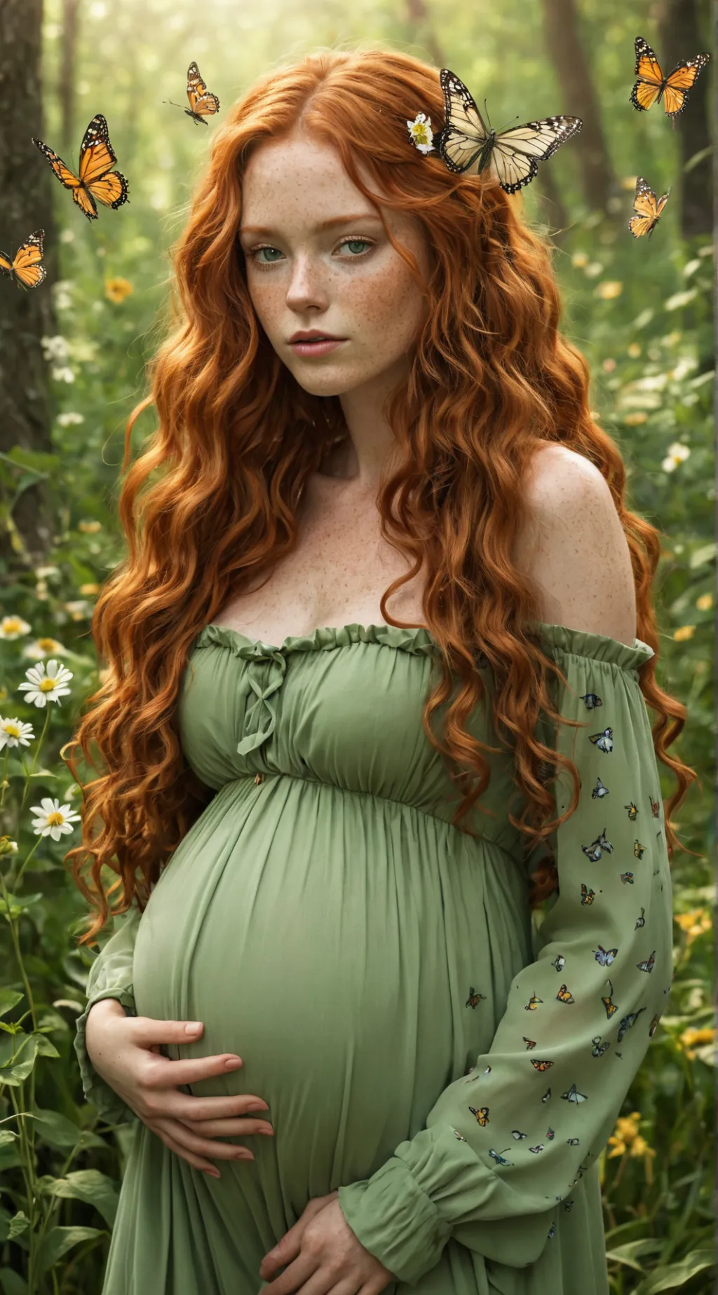 ai character: Nature Birth  background