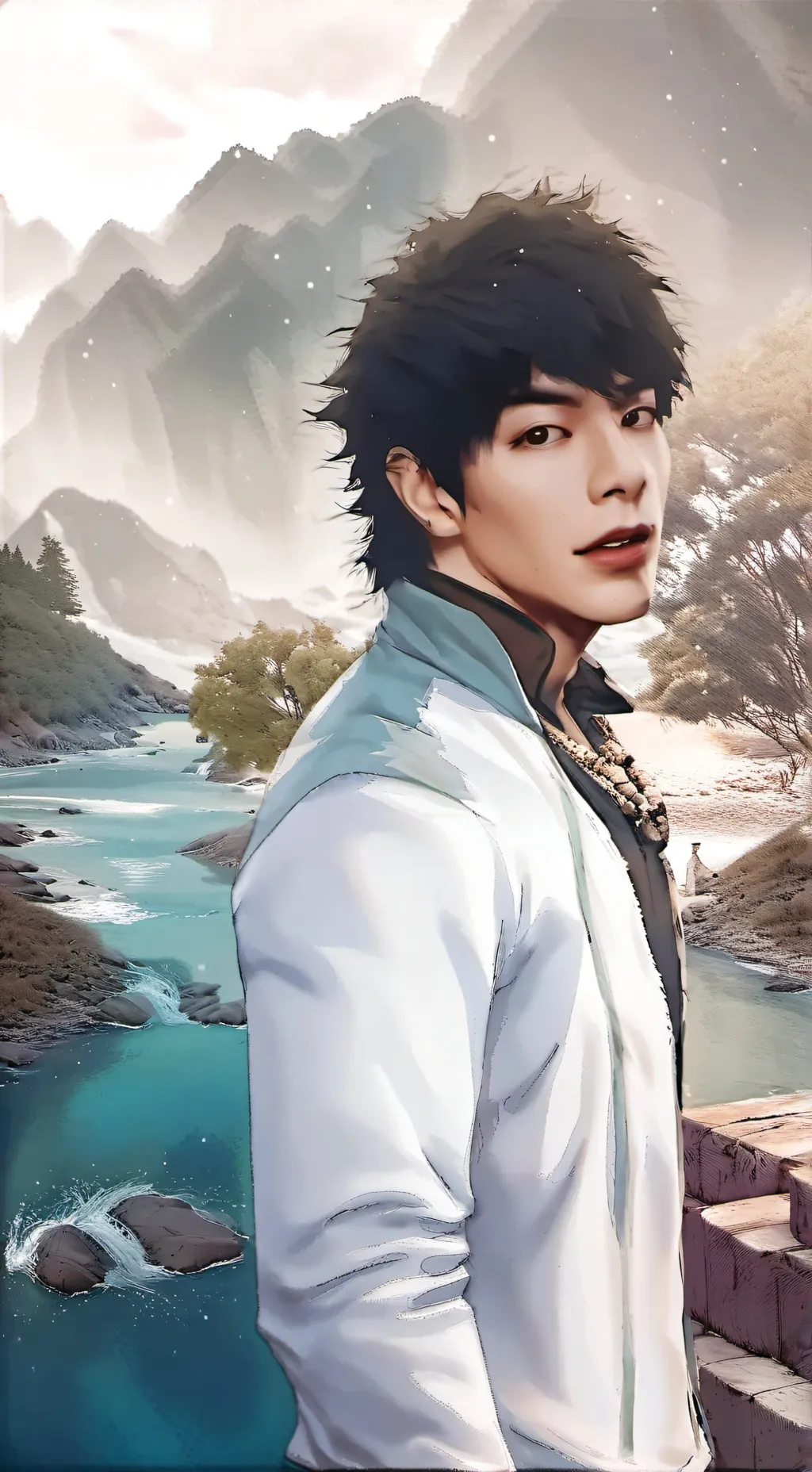 ai character: Tu novio background