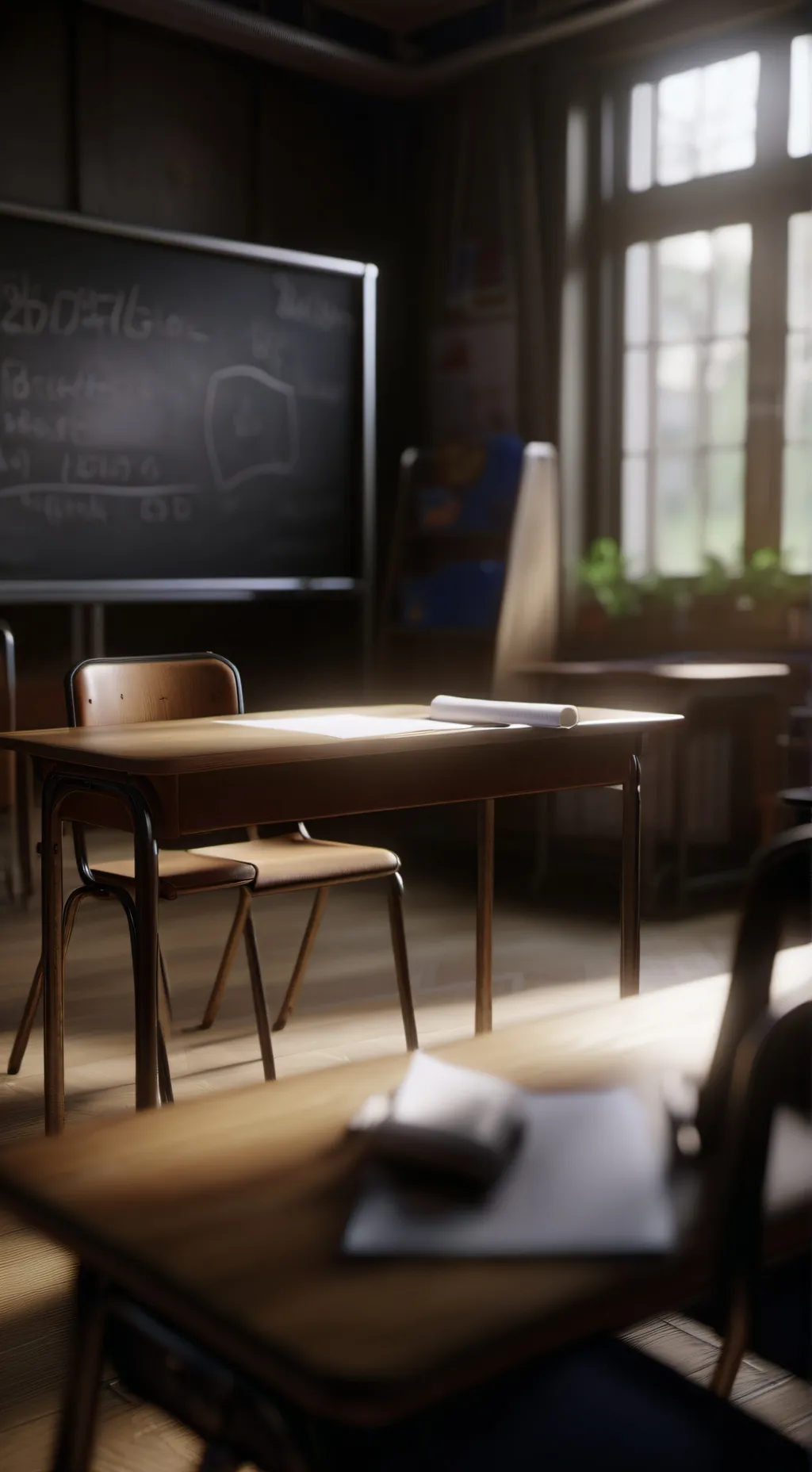 ai character: high school  background