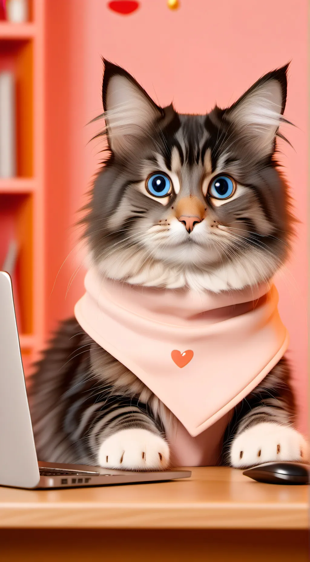 ai character: Pet Cat background