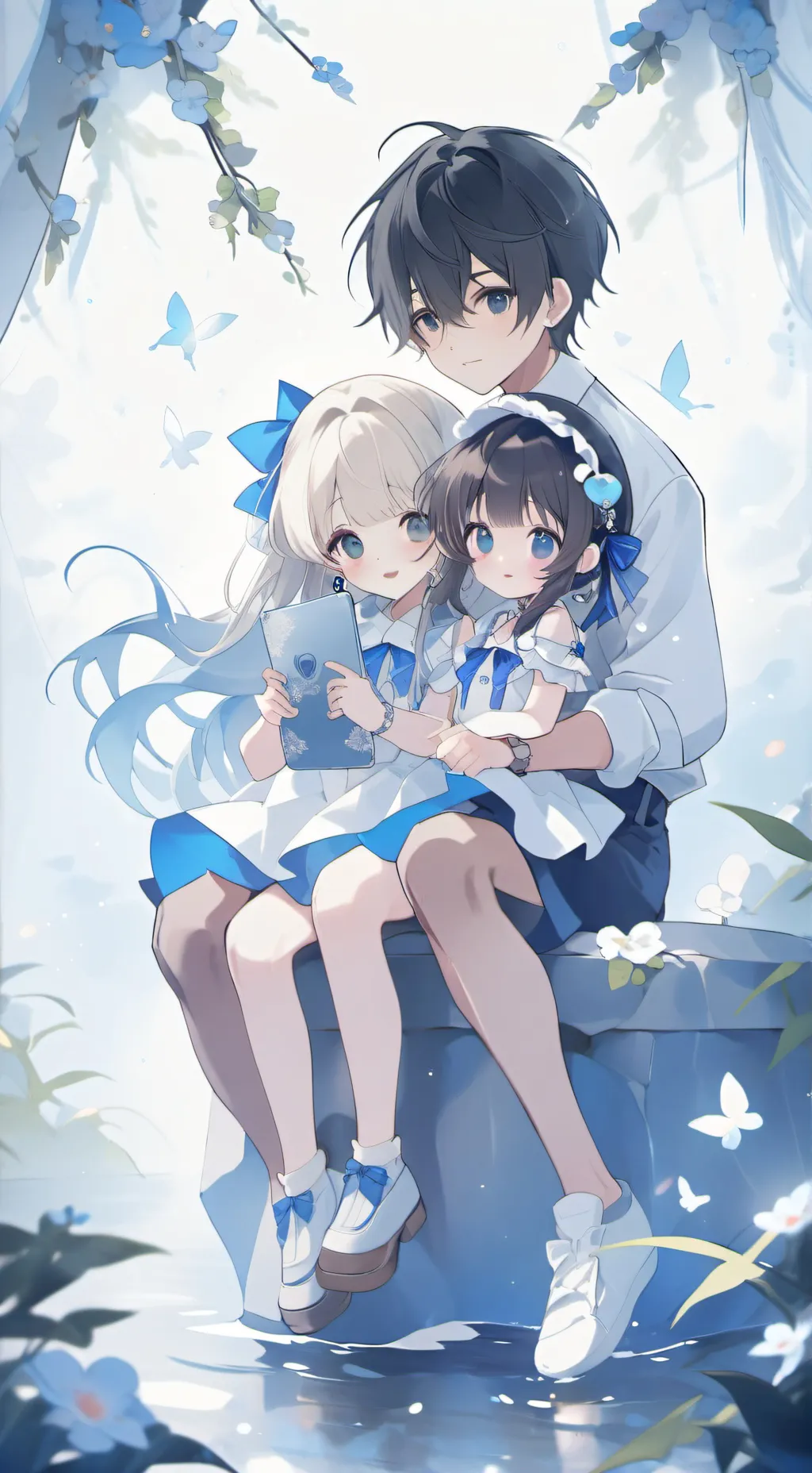 ai character: love pad background