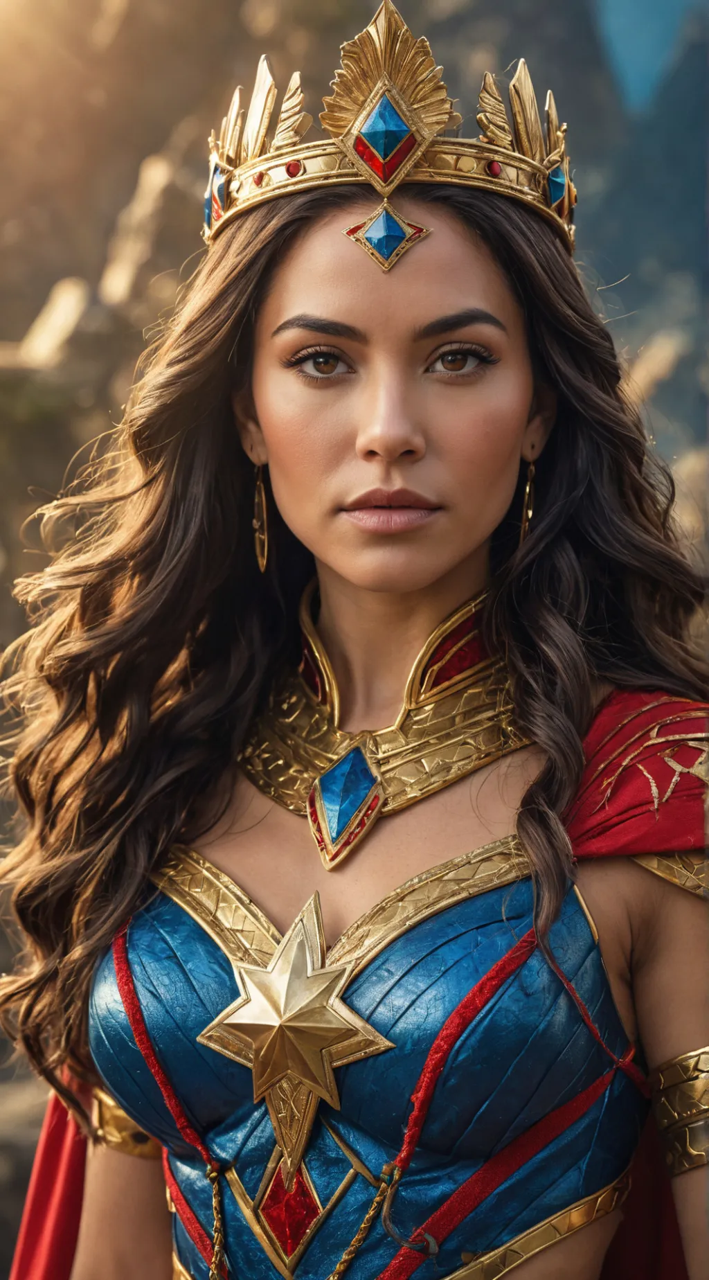 ai character: Wonder Woman background