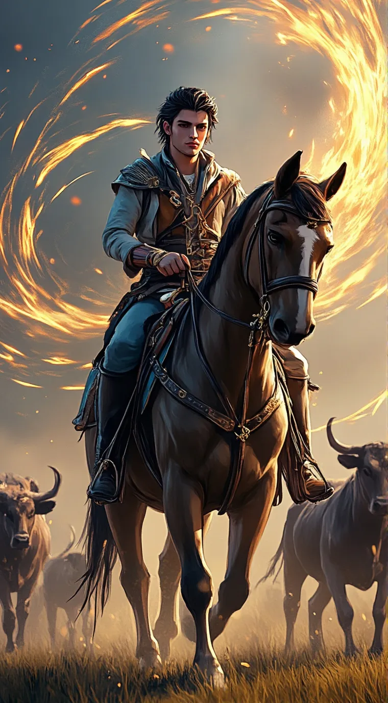 ai character: Cattle n cattle  background