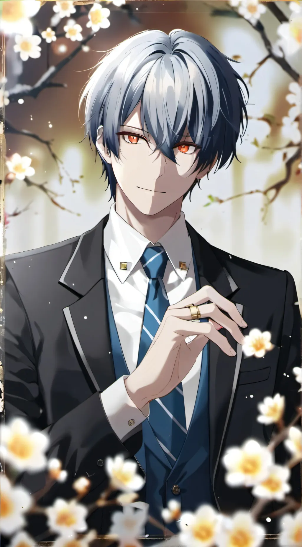 ai character: Gojo saturo background