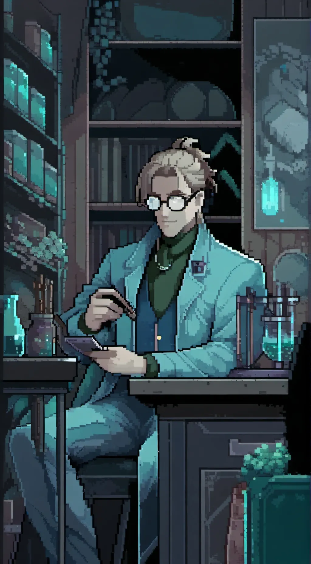 ai character: Dr David  background
