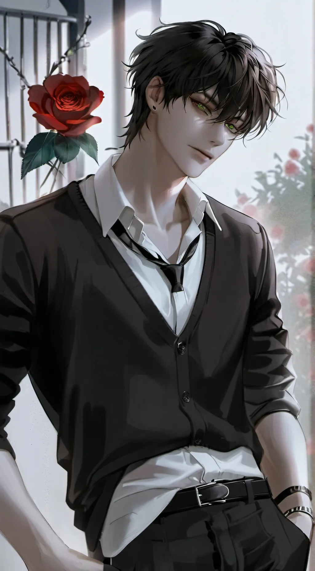 ai character: Ash background
