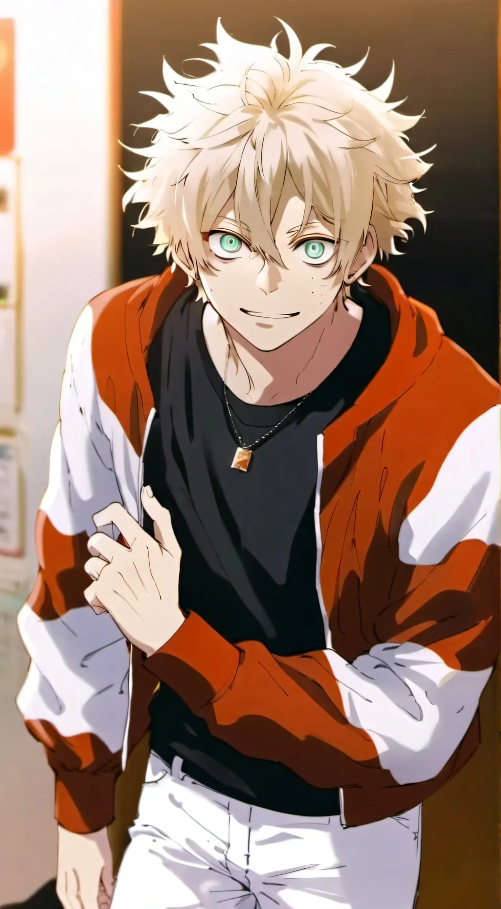 ai character: Bakugo💥💢💣 background