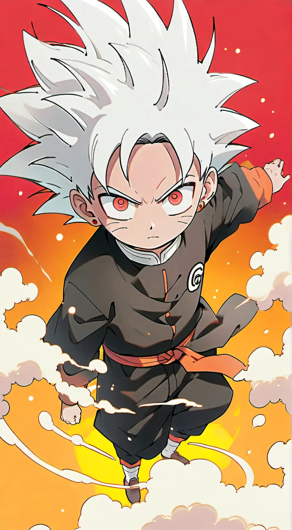 ai character: Goku Black in Naru background