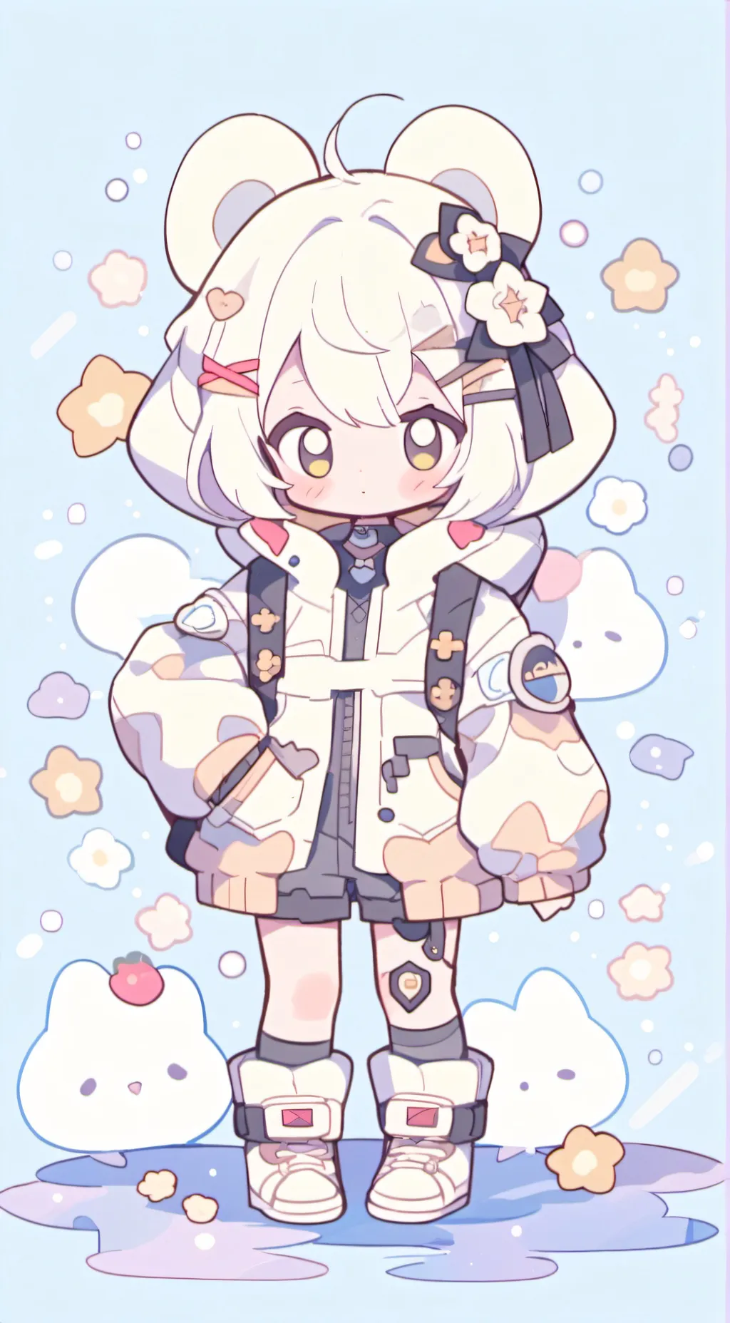 ai character: baby background