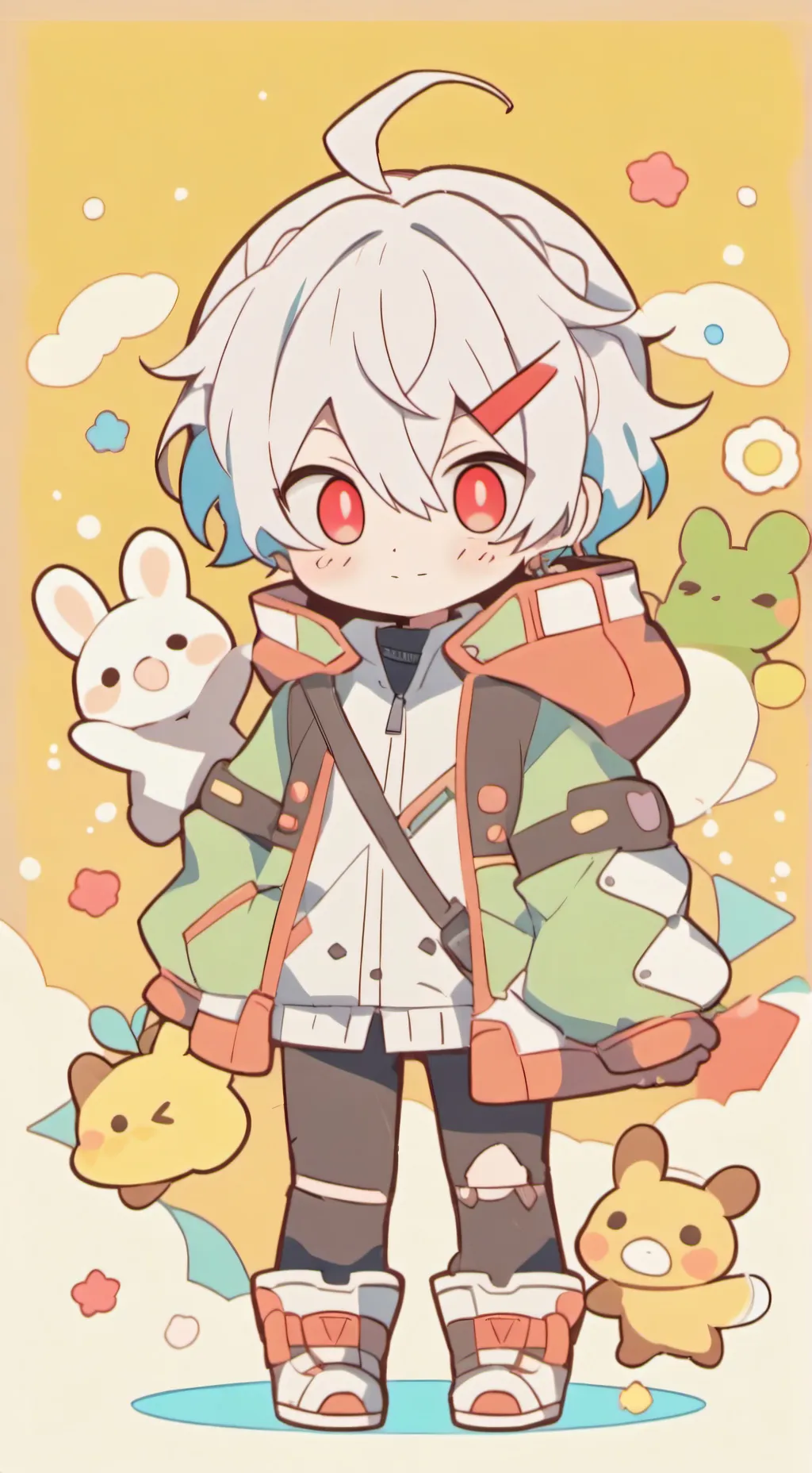ai character: bakugo 💕 background