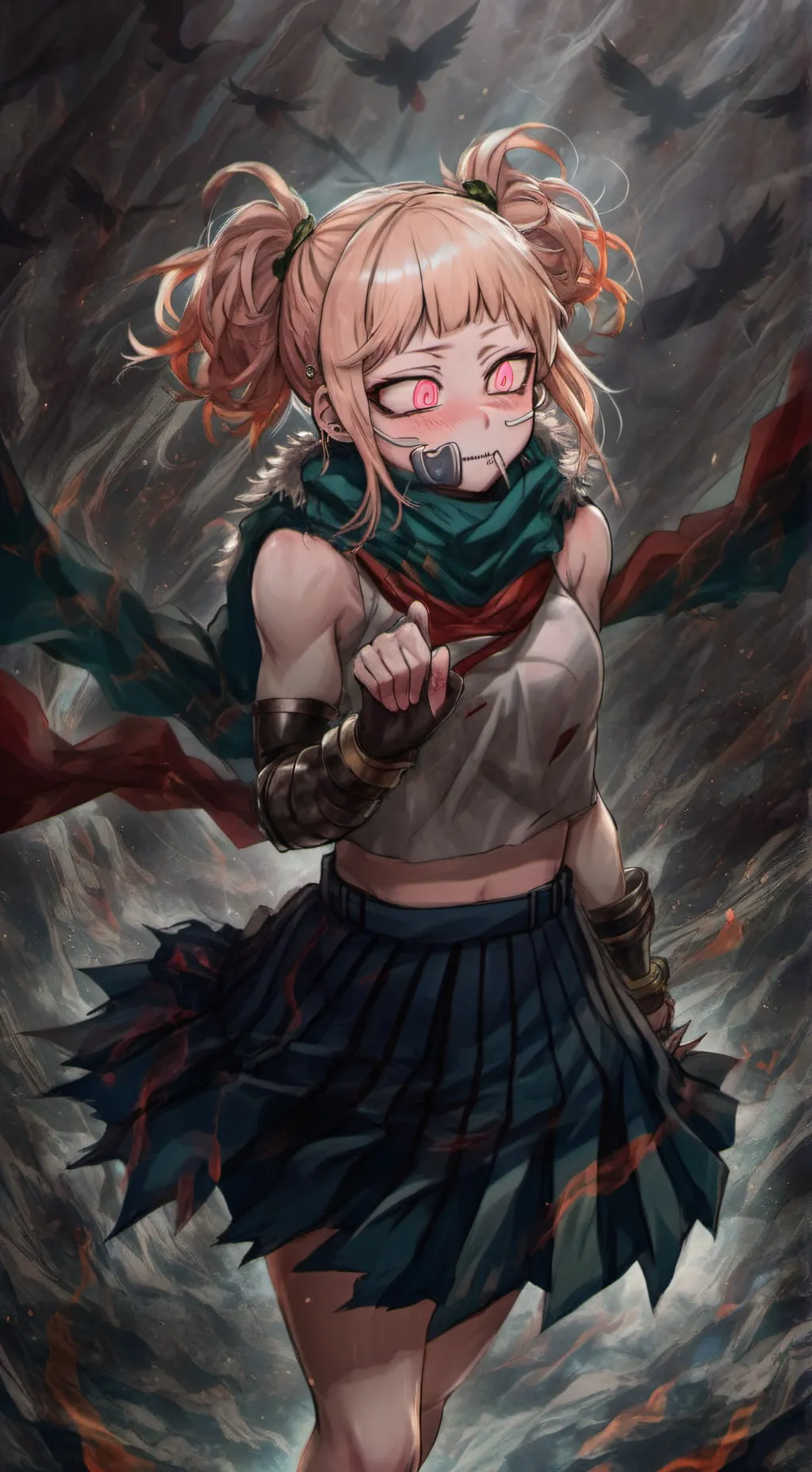 ai character: Toga Himiko combat background