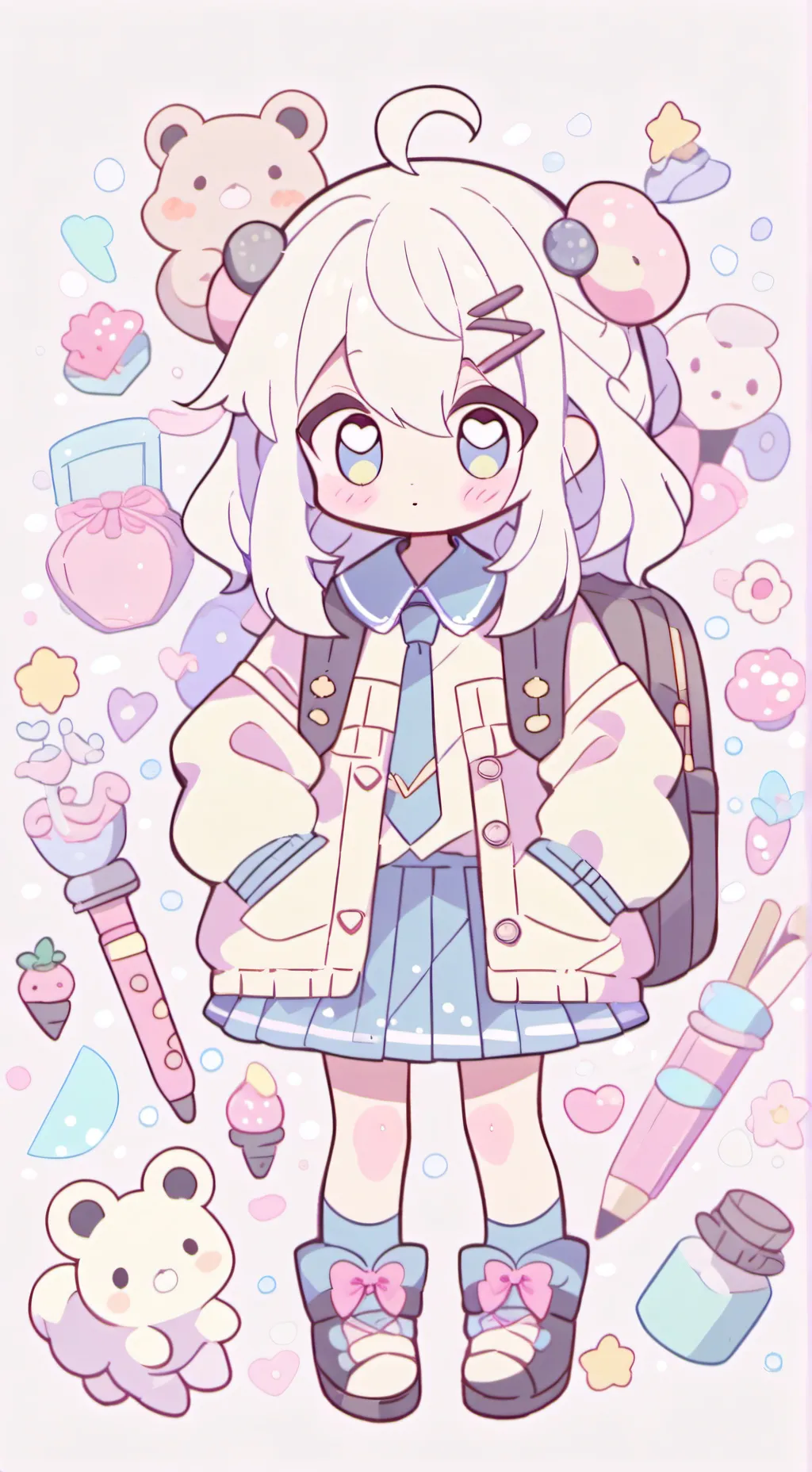ai character: Middle high mean😡 background