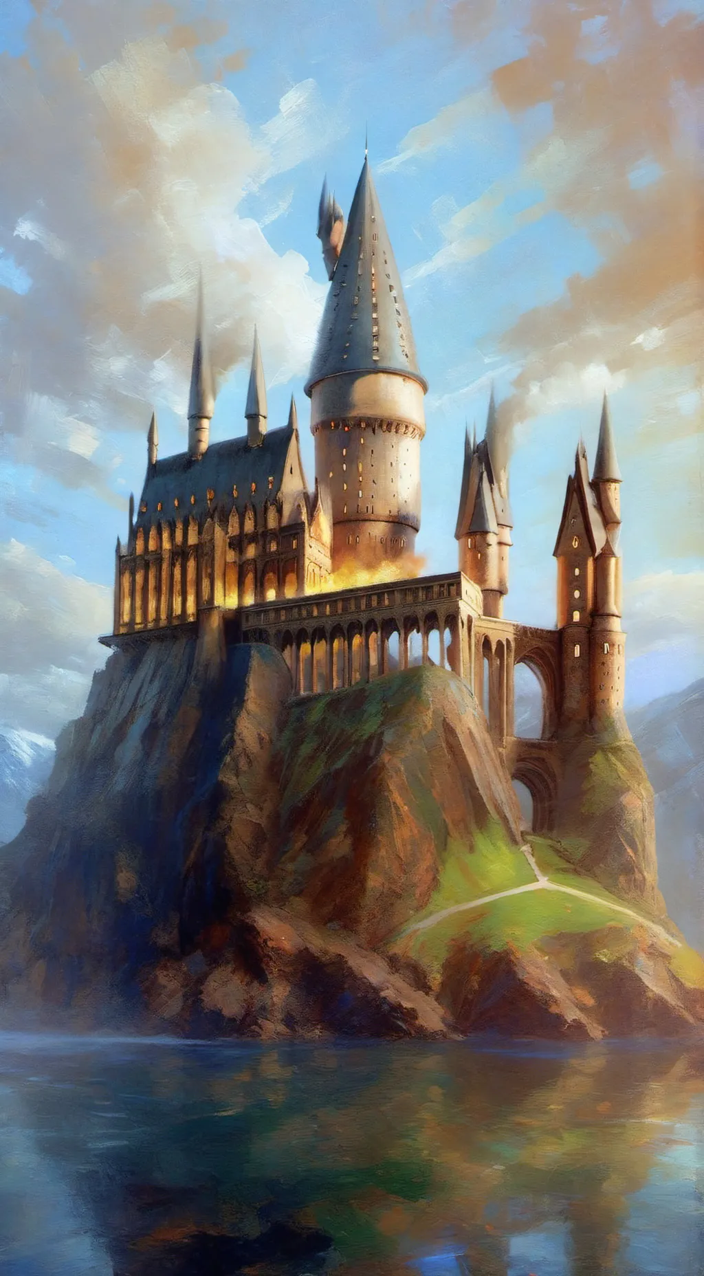 ai character: Hogwarts background