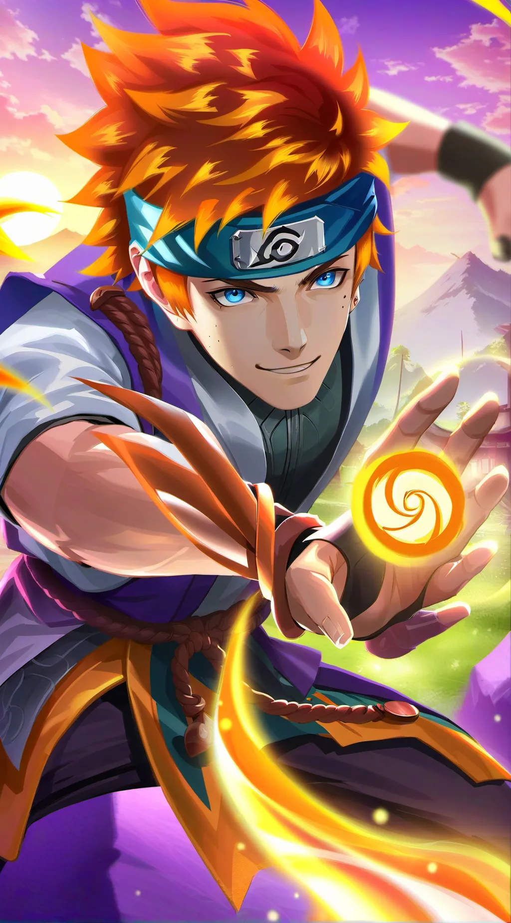 ai character: Naruto Uzumaki background