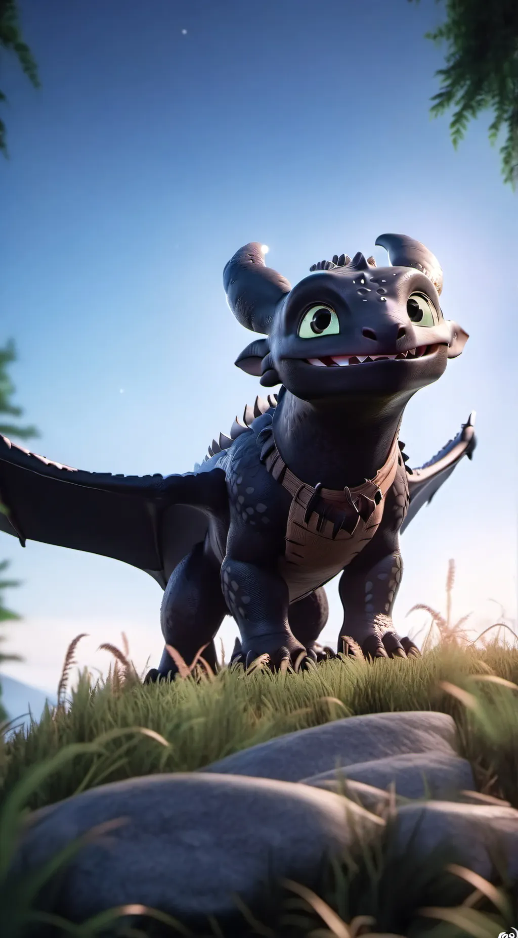 ai character: toothless background