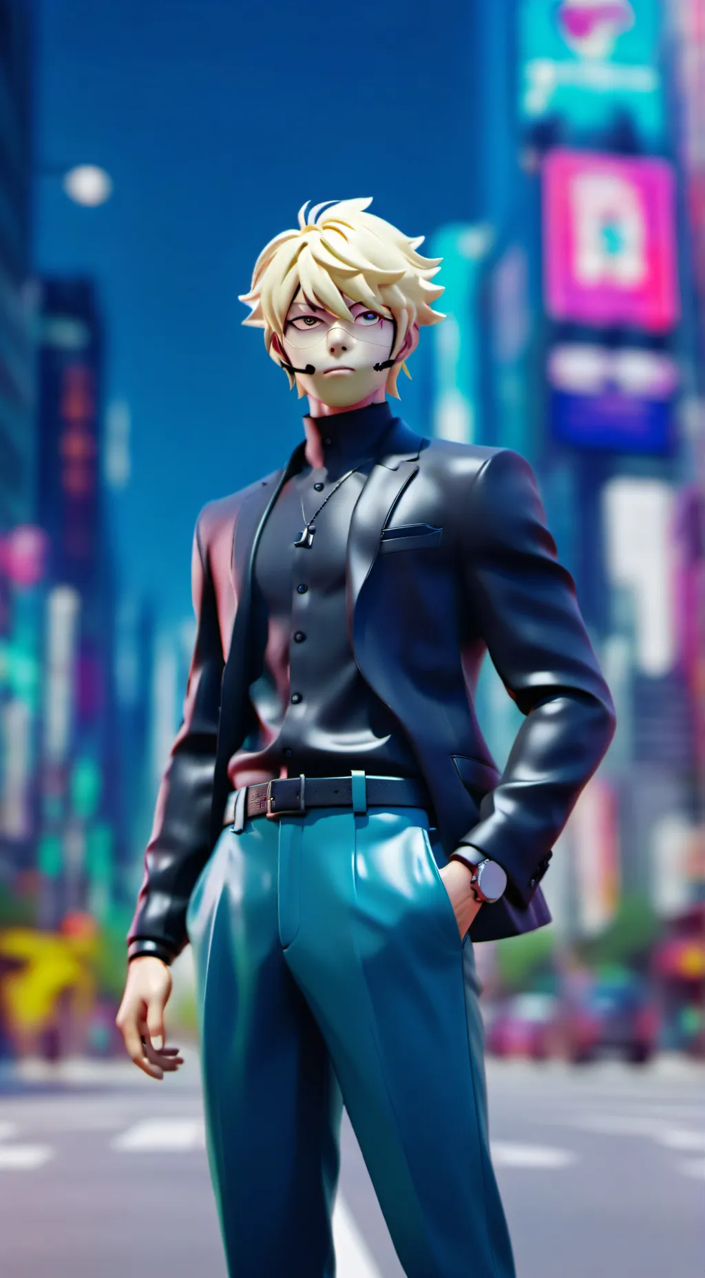 ai character: Navidad en MHA background