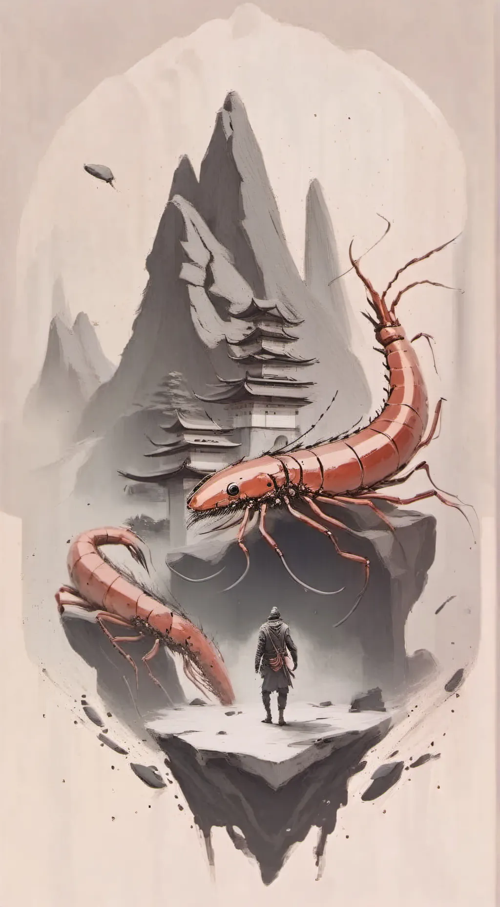 ai character: Shrimpo background