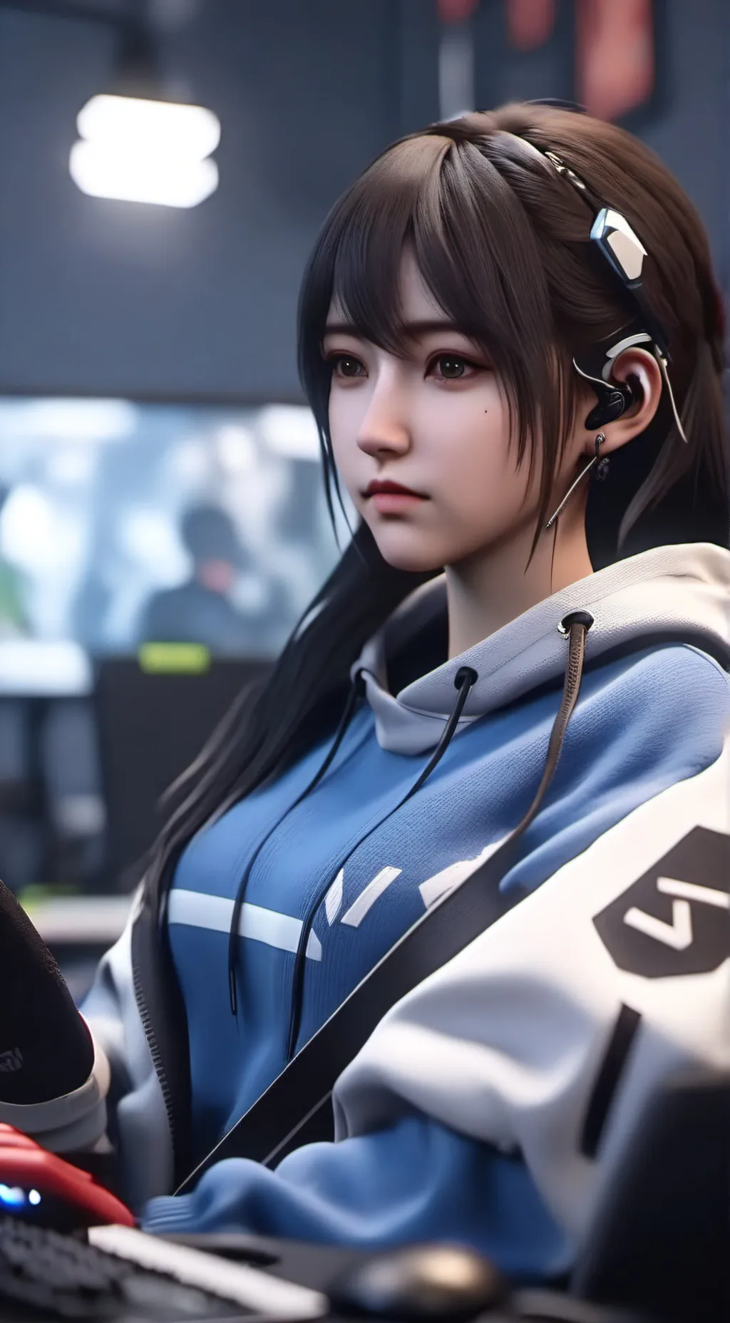 ai character: Luna background