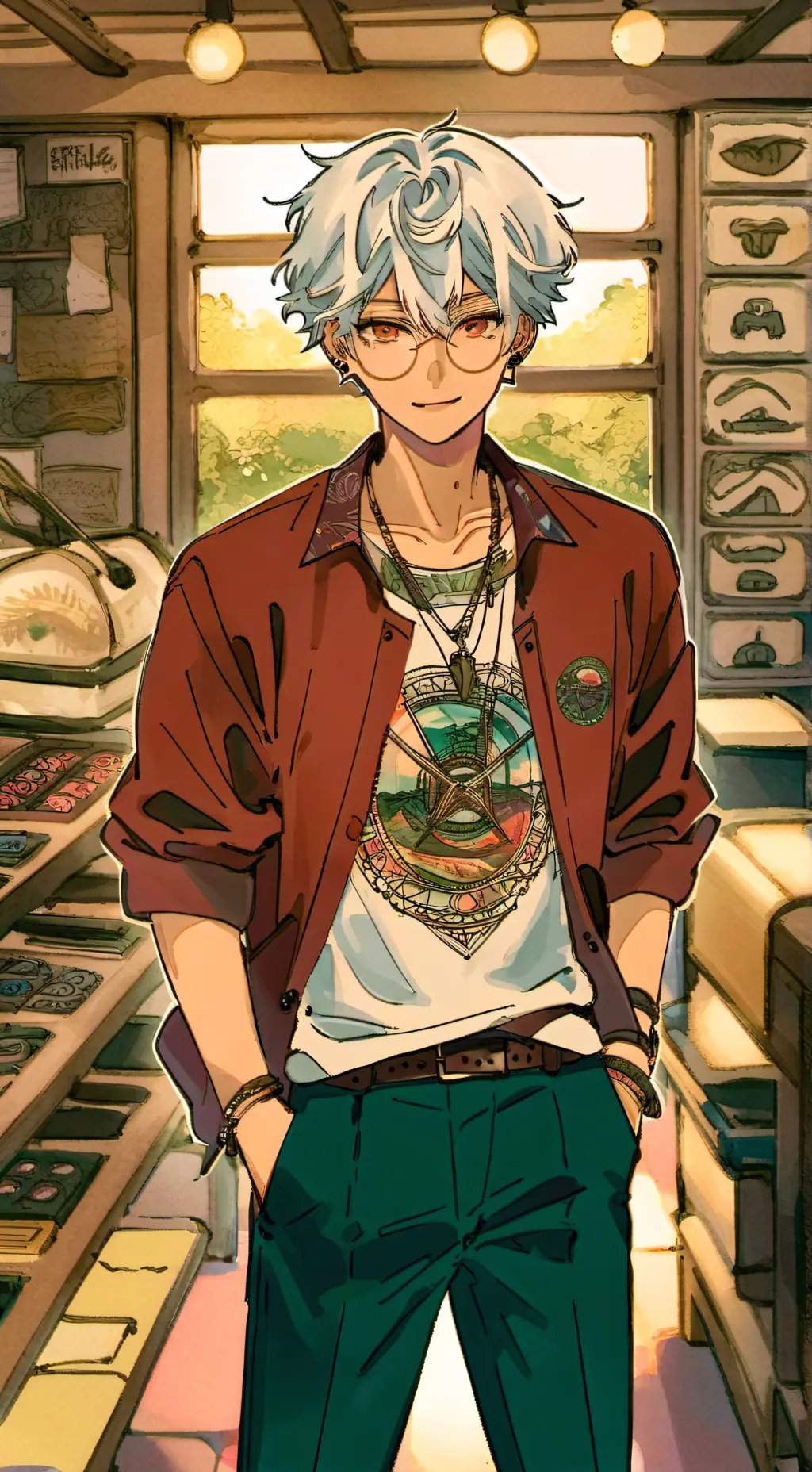 ai character: Silas Bell background