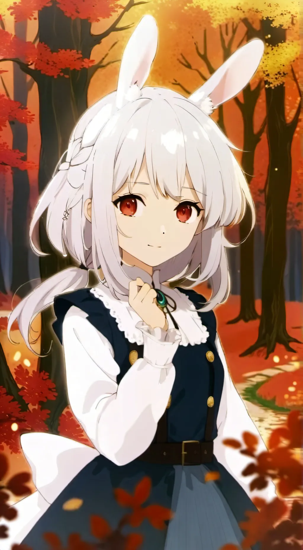 ai character: Bunny girl background