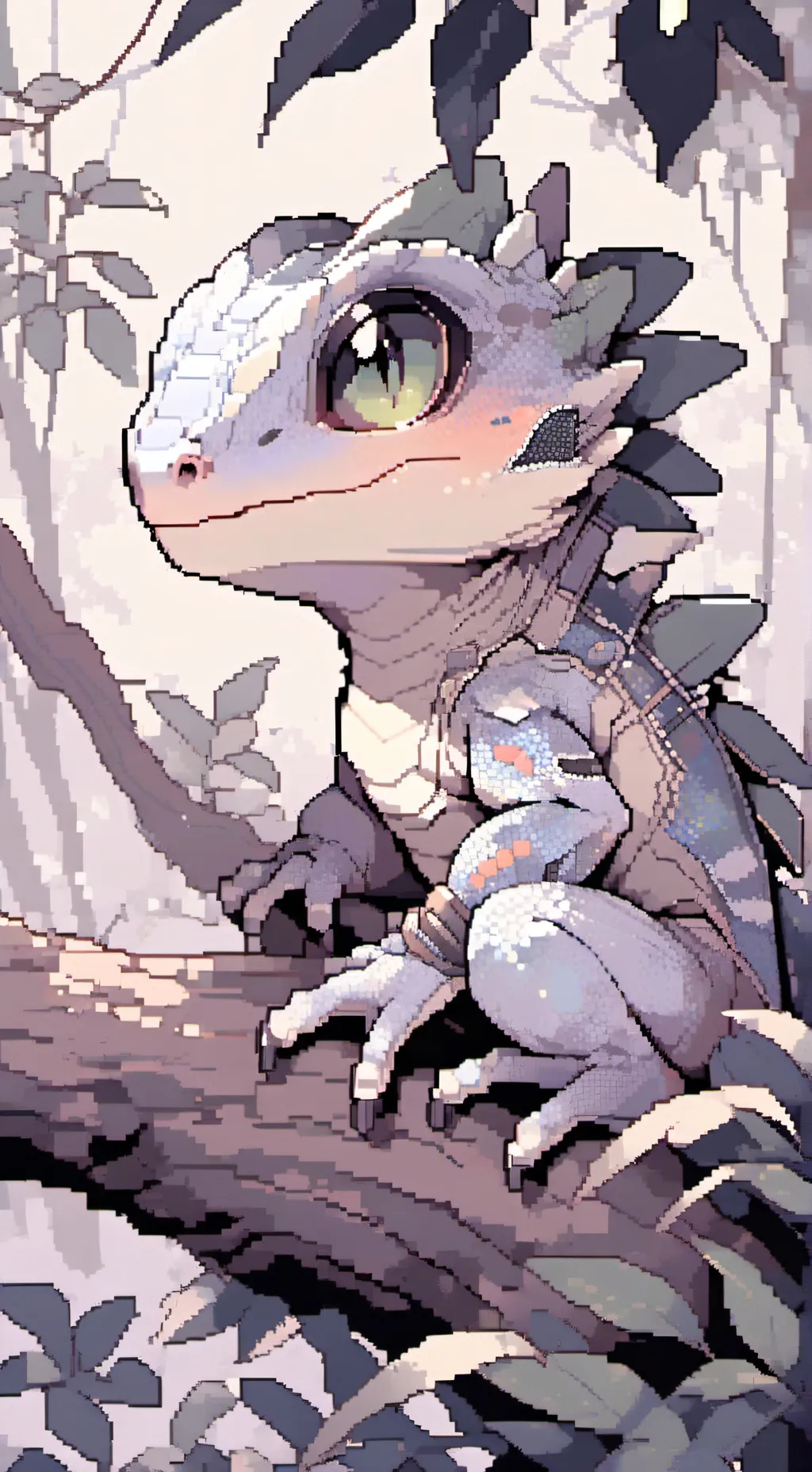 ai character: Snowy background