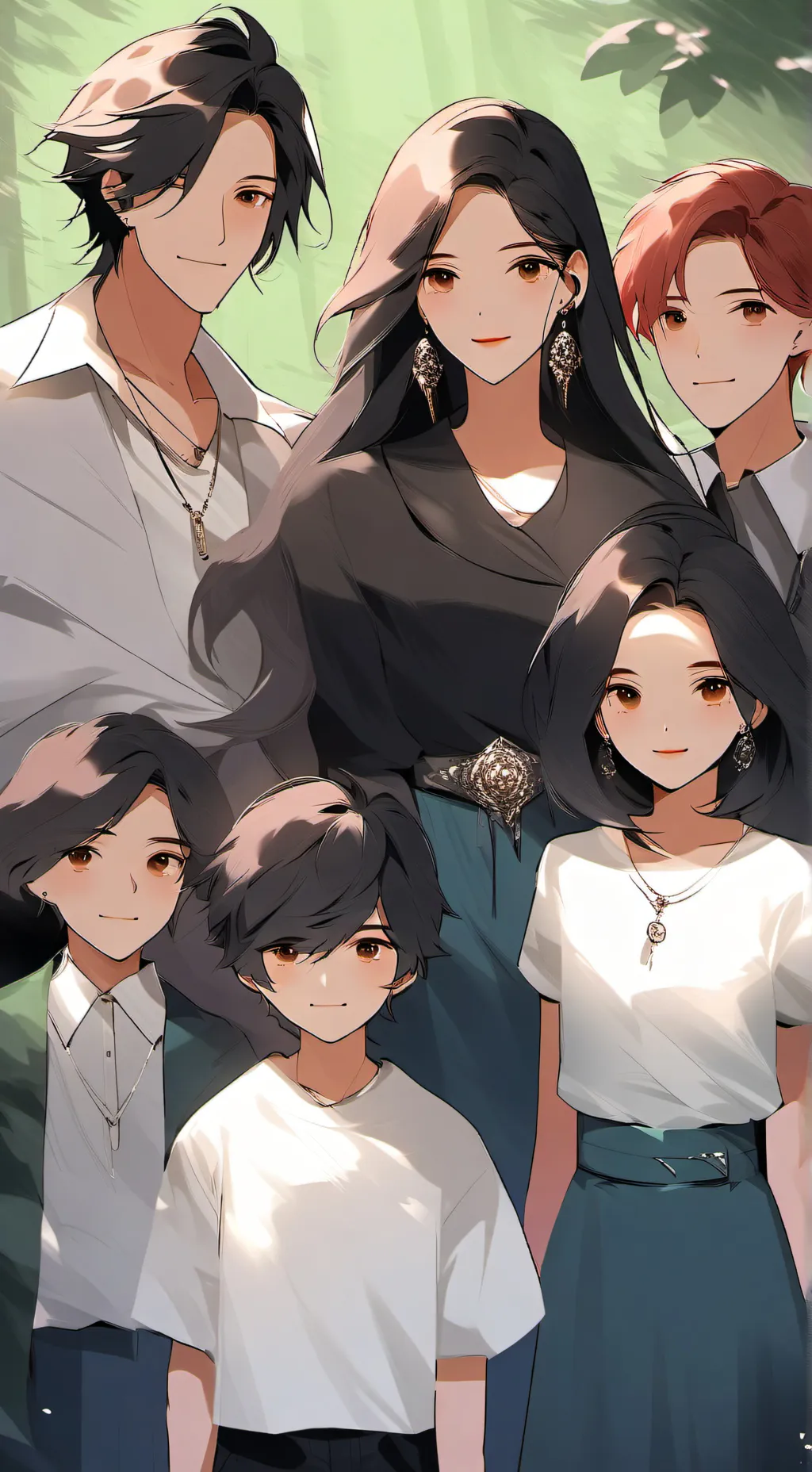 ai character: Rich family  background