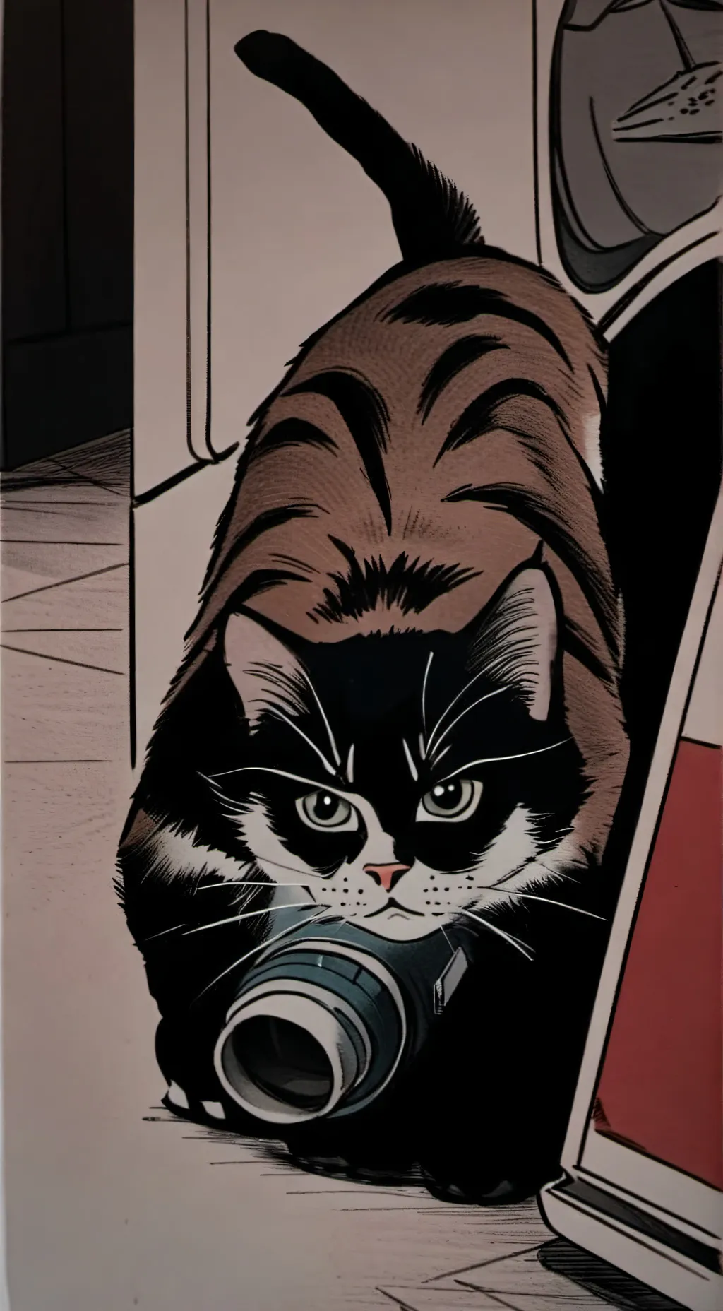 ai character: pobre mi gatito background
