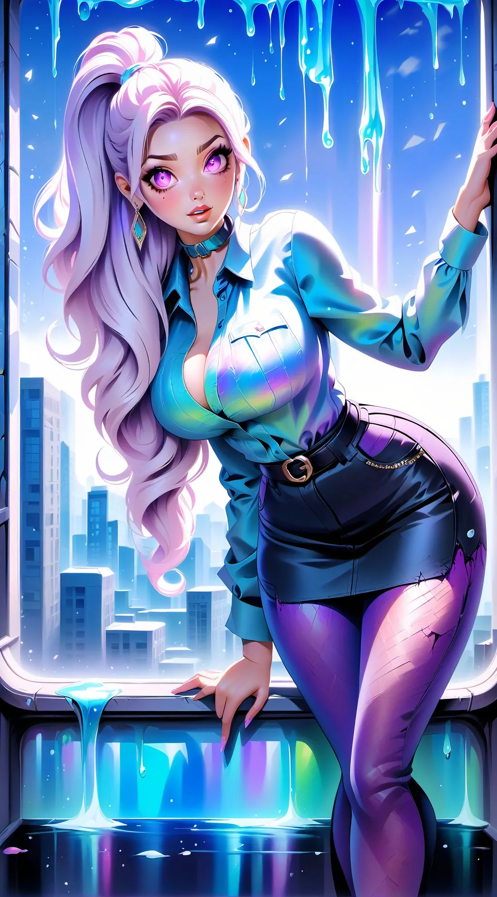 ai character: sky background