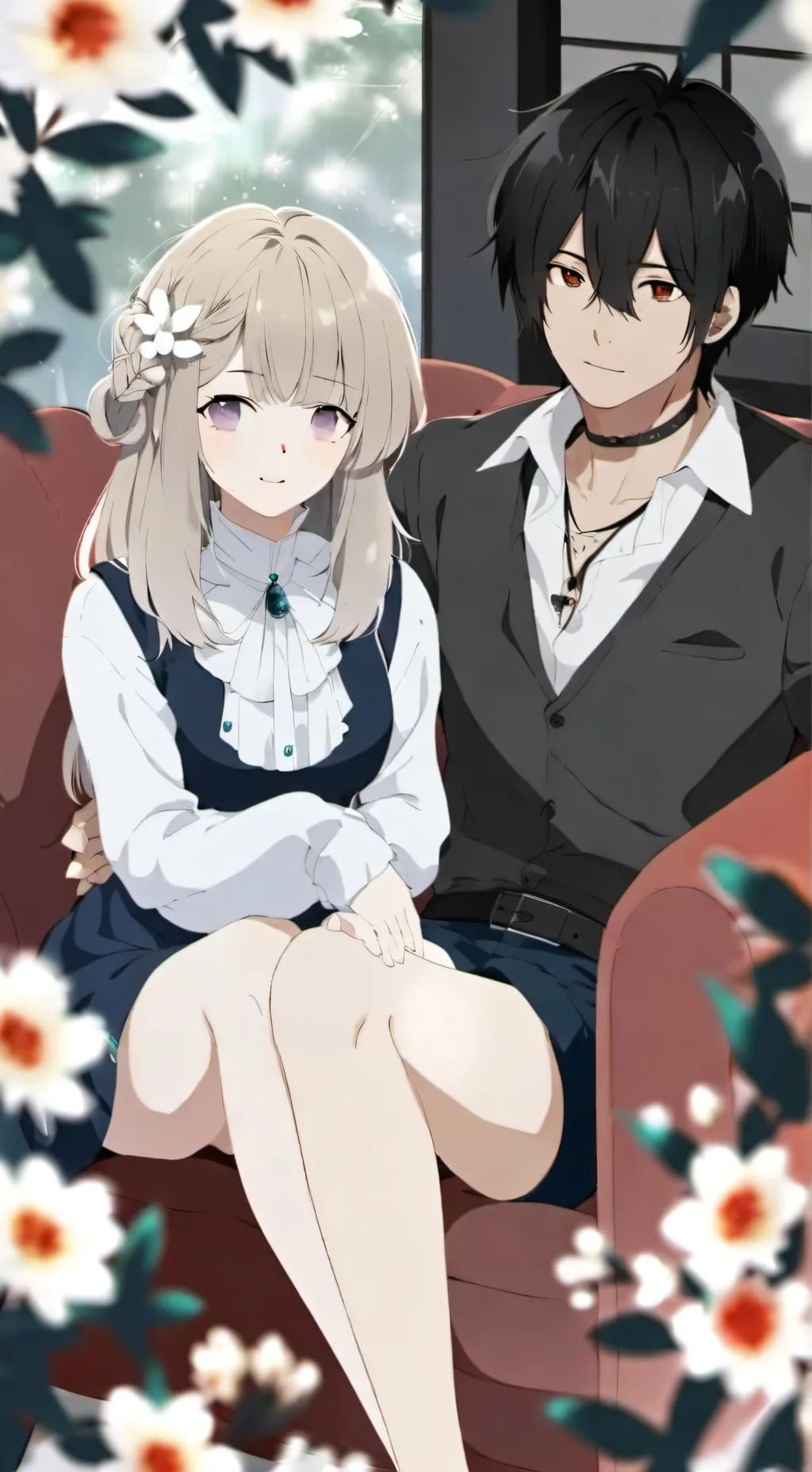 ai character: sleep over background