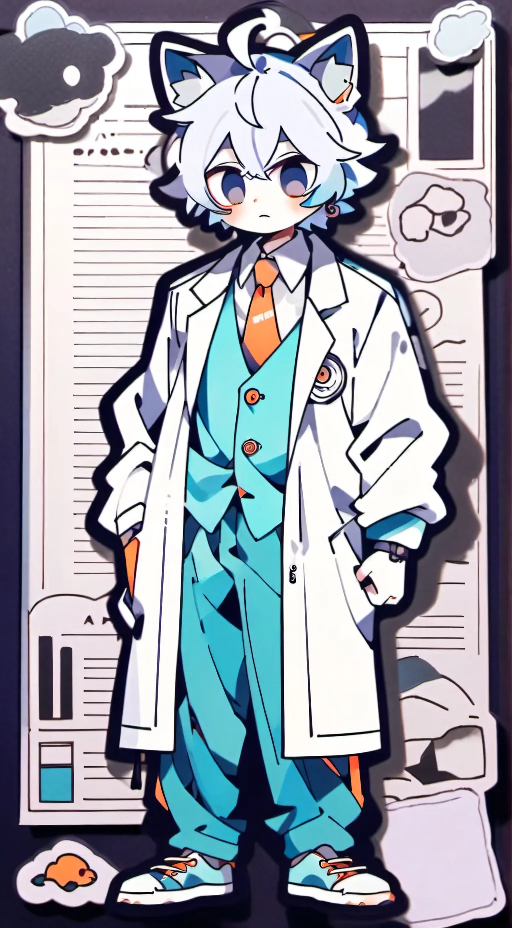 ai character: Wolf-2 pet de adam background