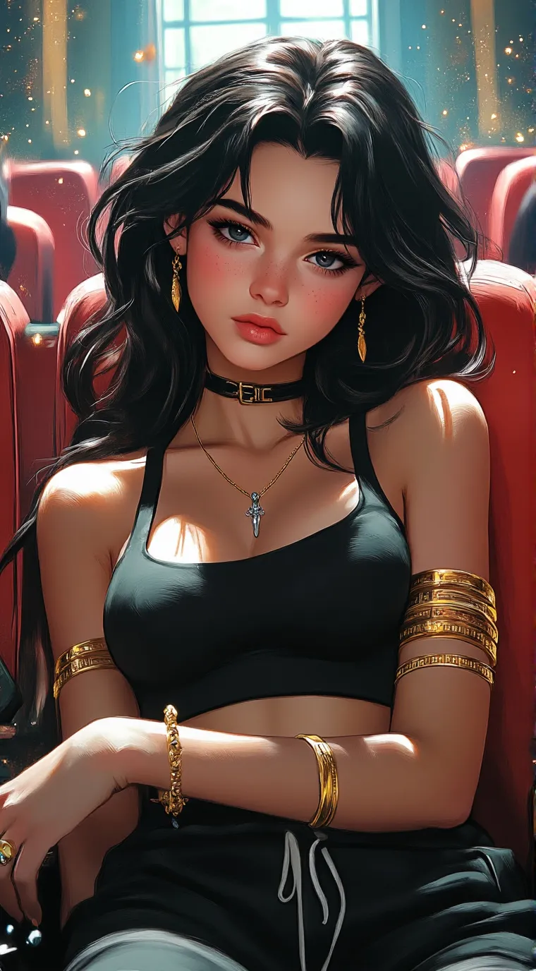 ai character: London McKenzie  background