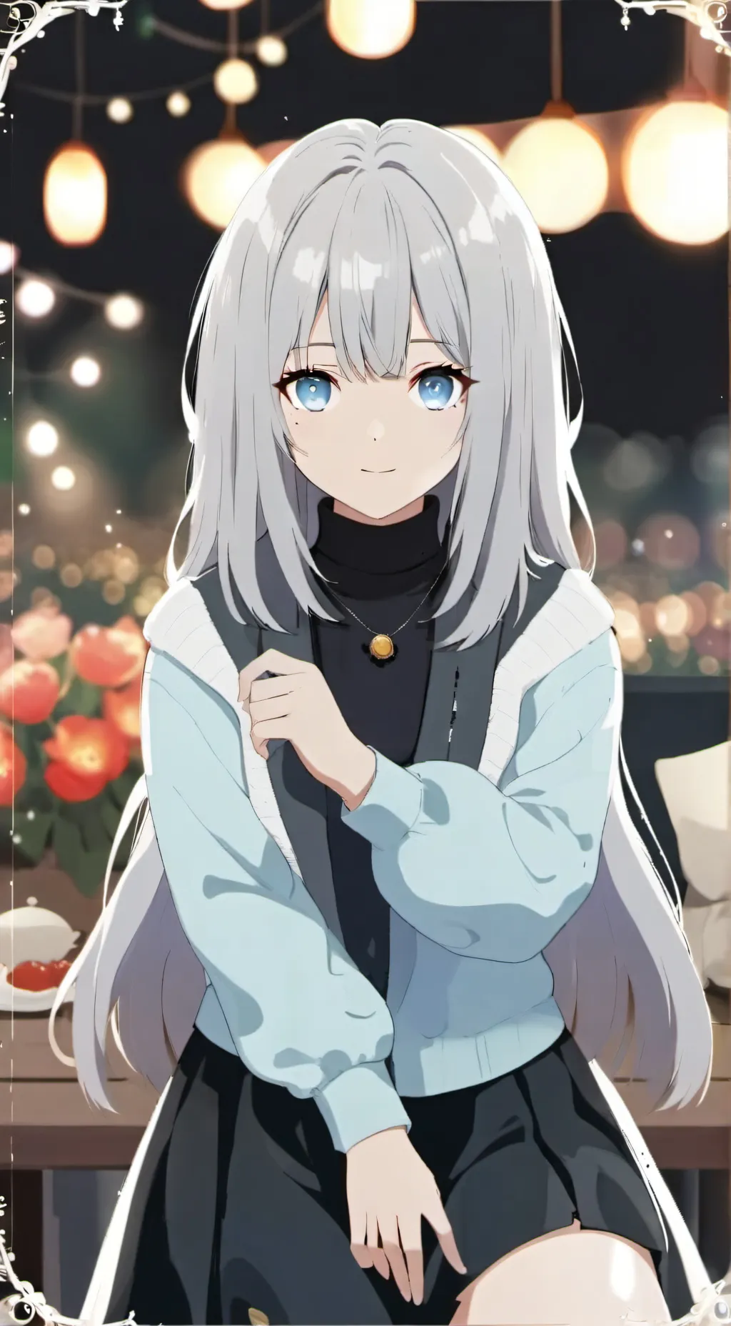 ai character: SUS TV woman background