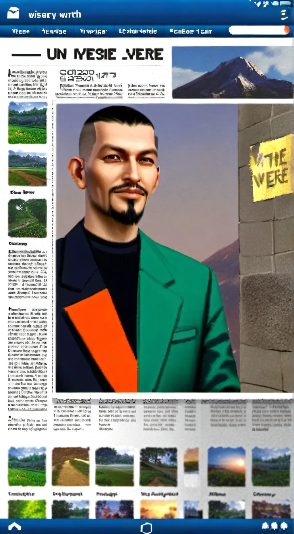 ai character: Viejo verde  background
