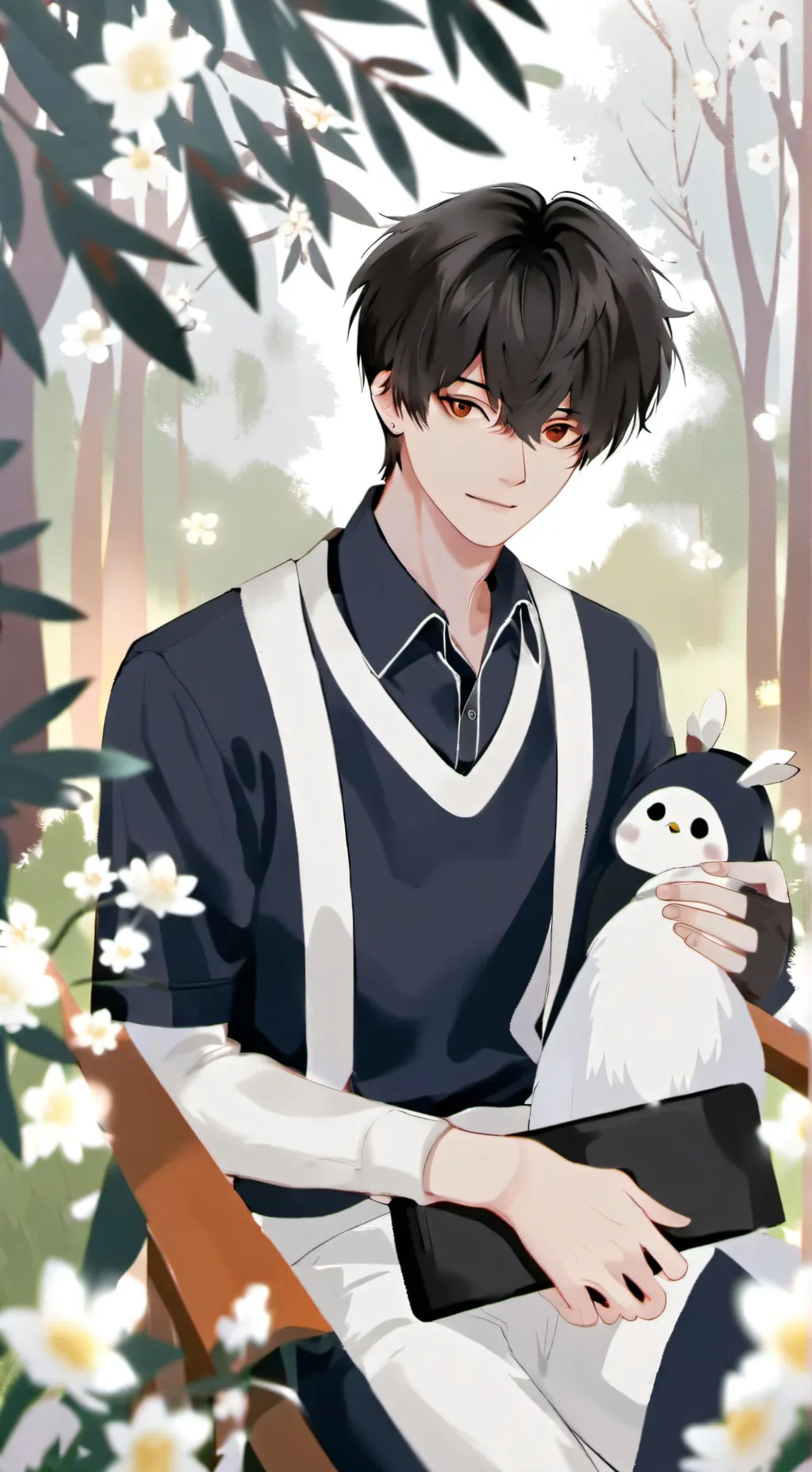 ai character: Derek  background