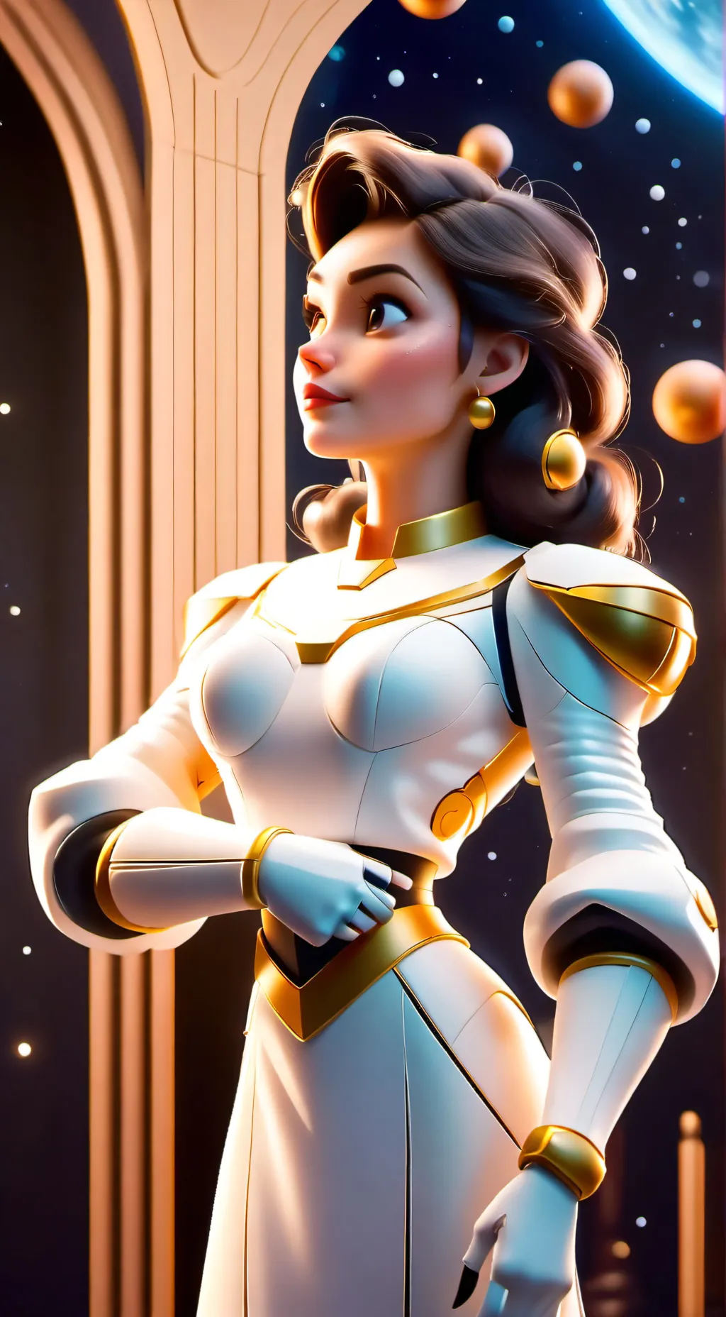 ai character: Saturn  background