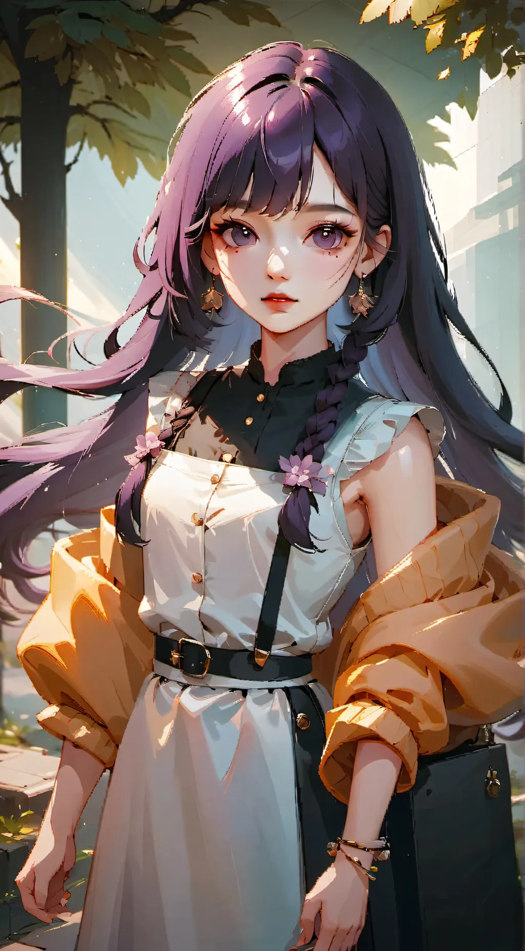 ai character: 💜 Violet 💜  background