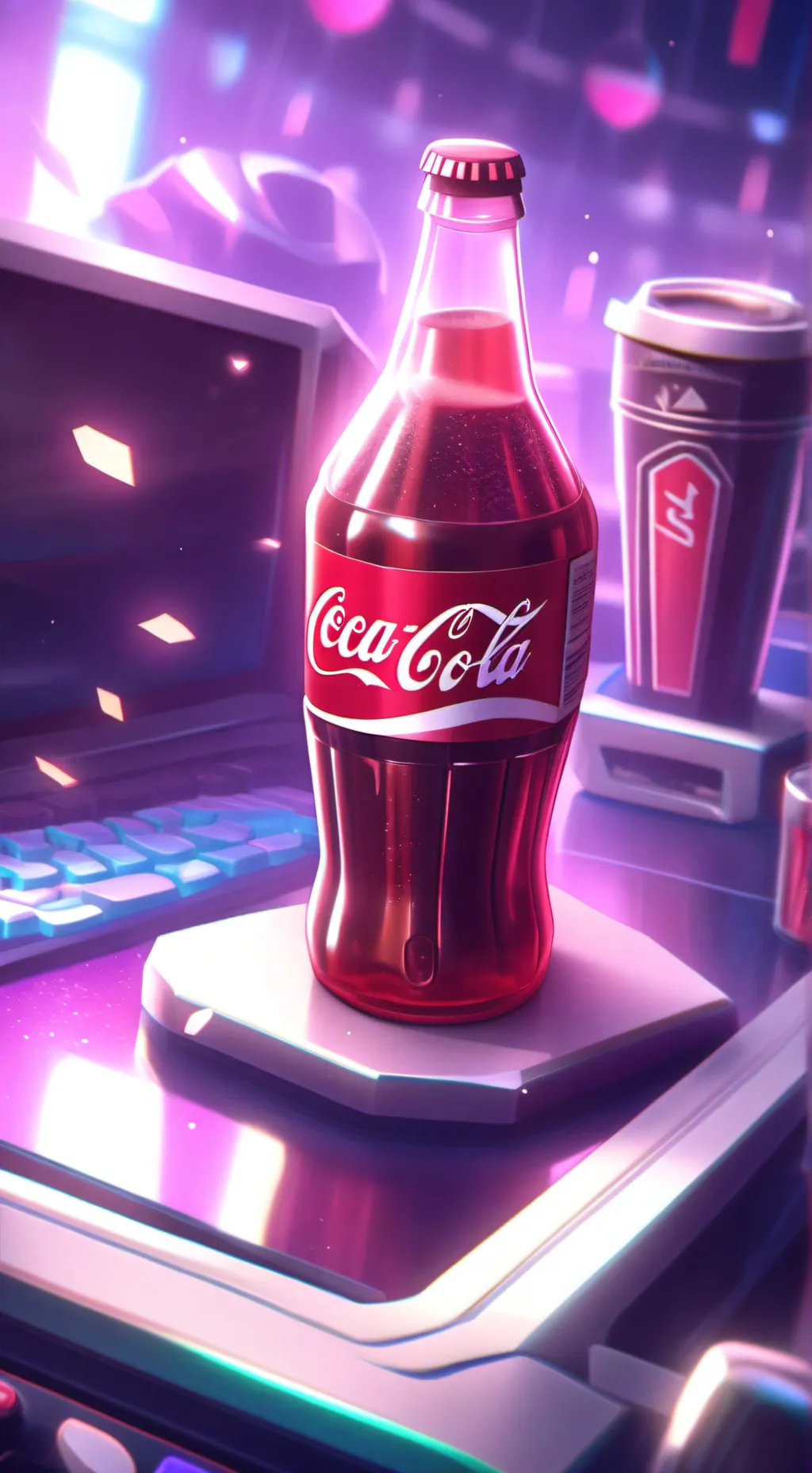 ai character: Coca o Pepsi  background